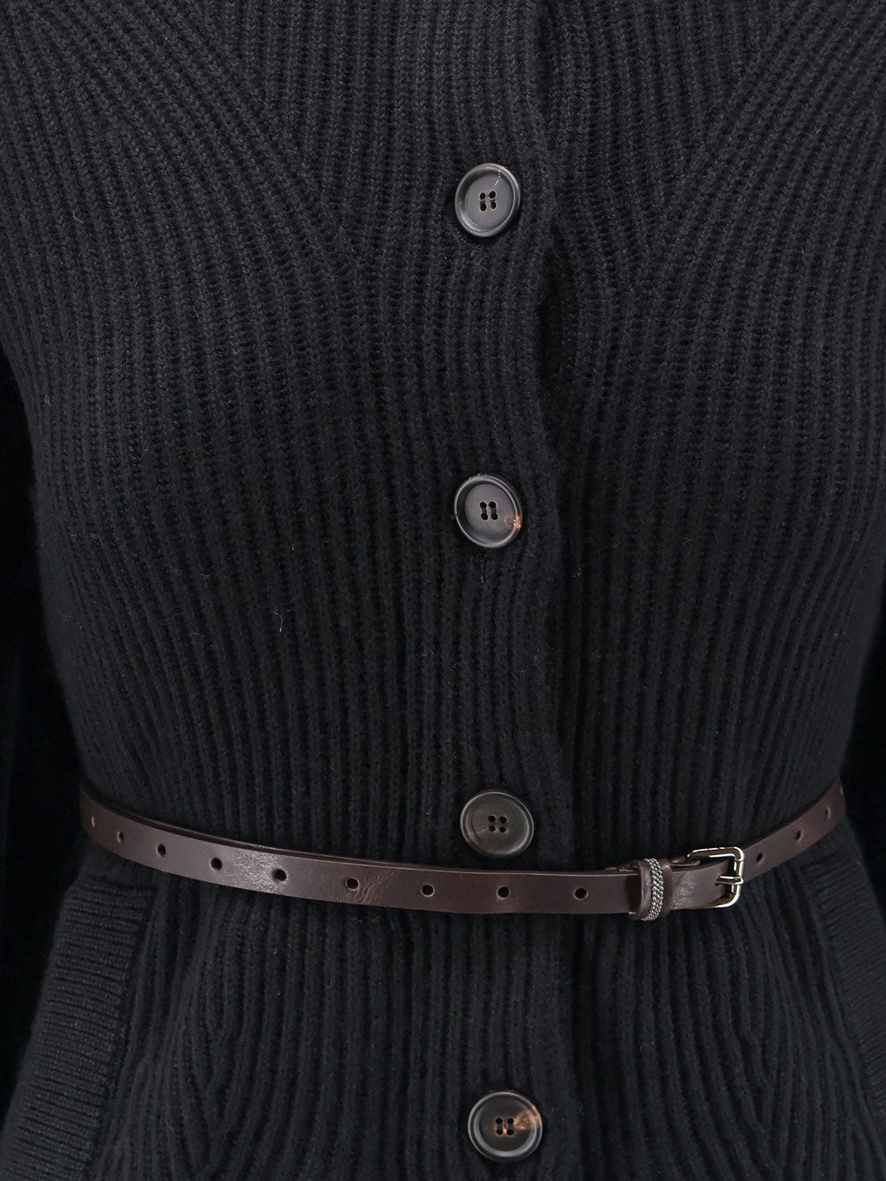 Wool, cashmere and silk blend cardigan