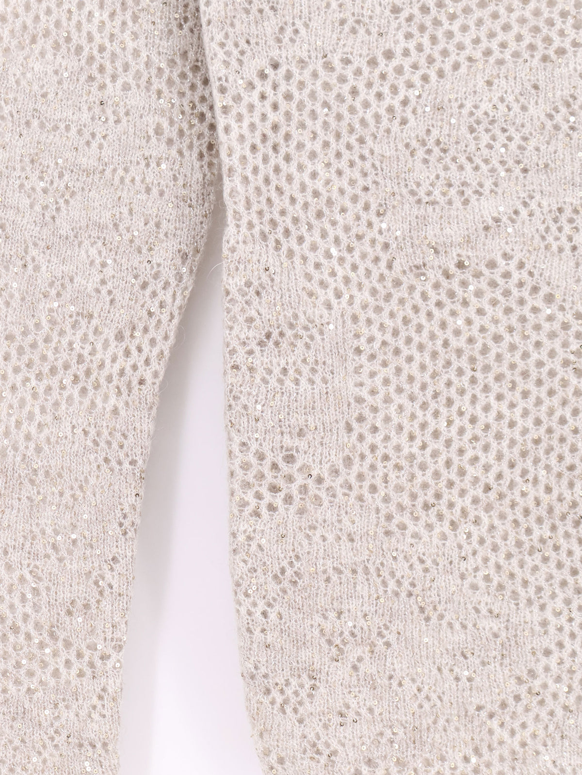 Mohair and virgin wool blend sweater with all-over Dazzling detail
