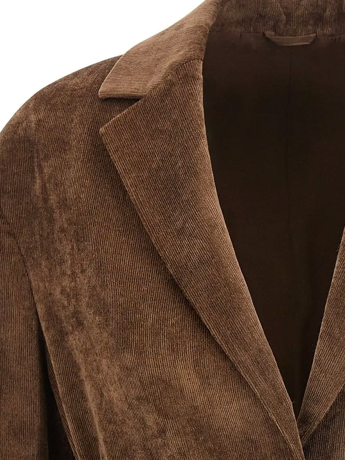 Corduroy blazer with belt