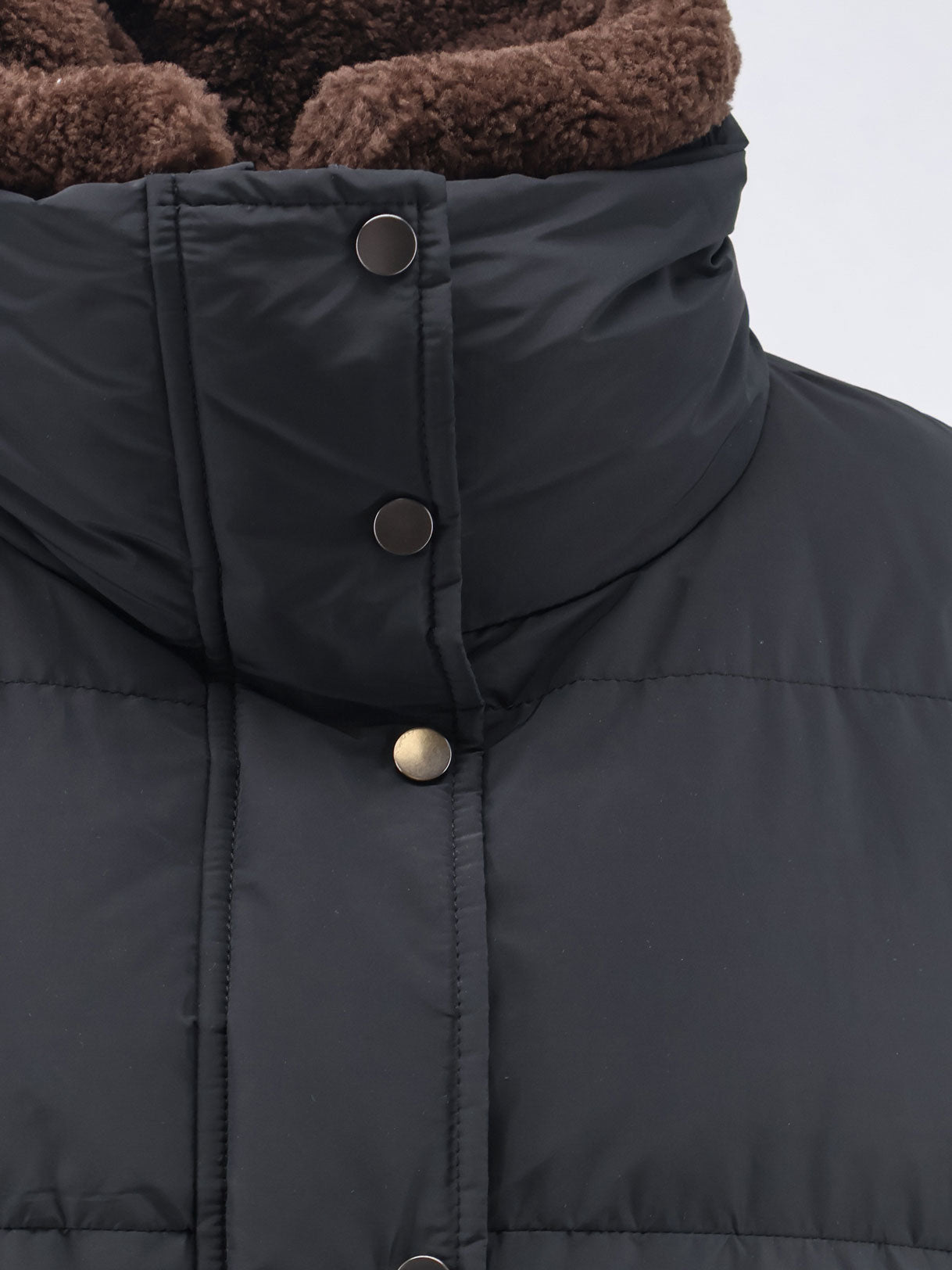 Down Jacket with Shearling collar