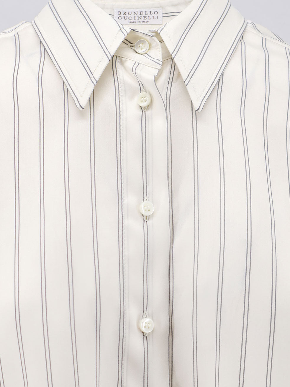 Striped silk shirt
