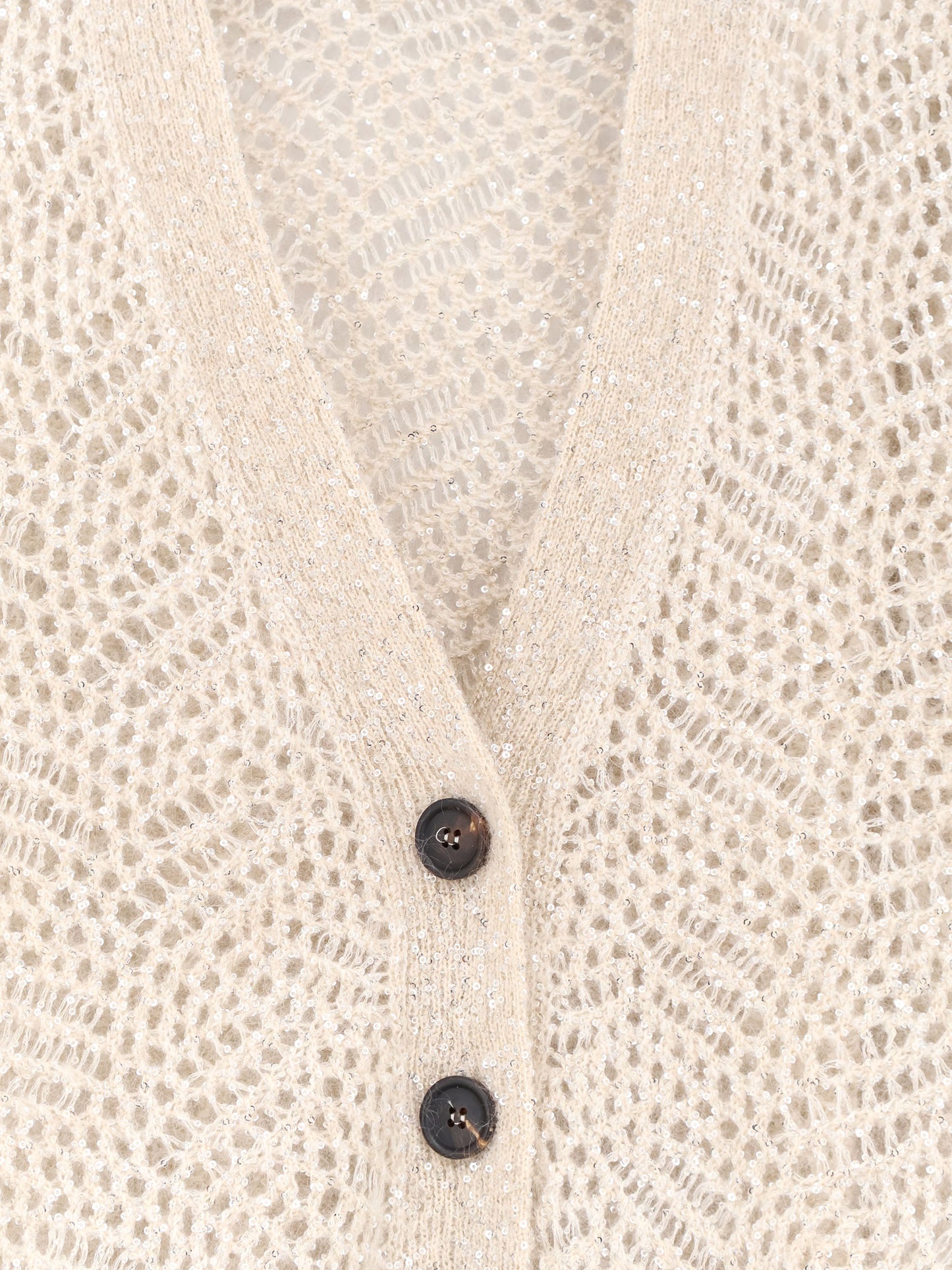 Mohair blend cardigan with iconic Dazzling motif