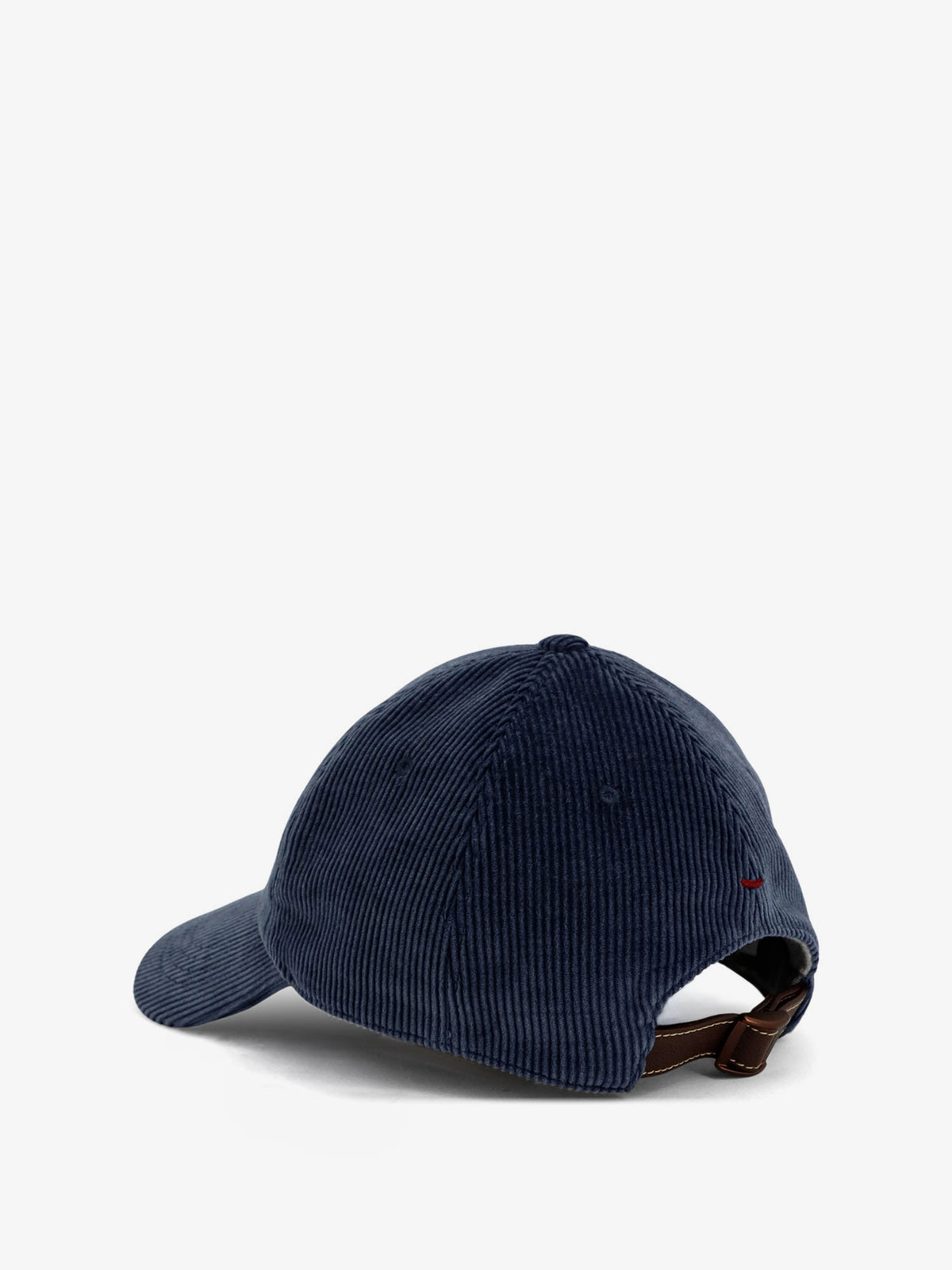 Cappello in vellito a coste con logo ricamato
