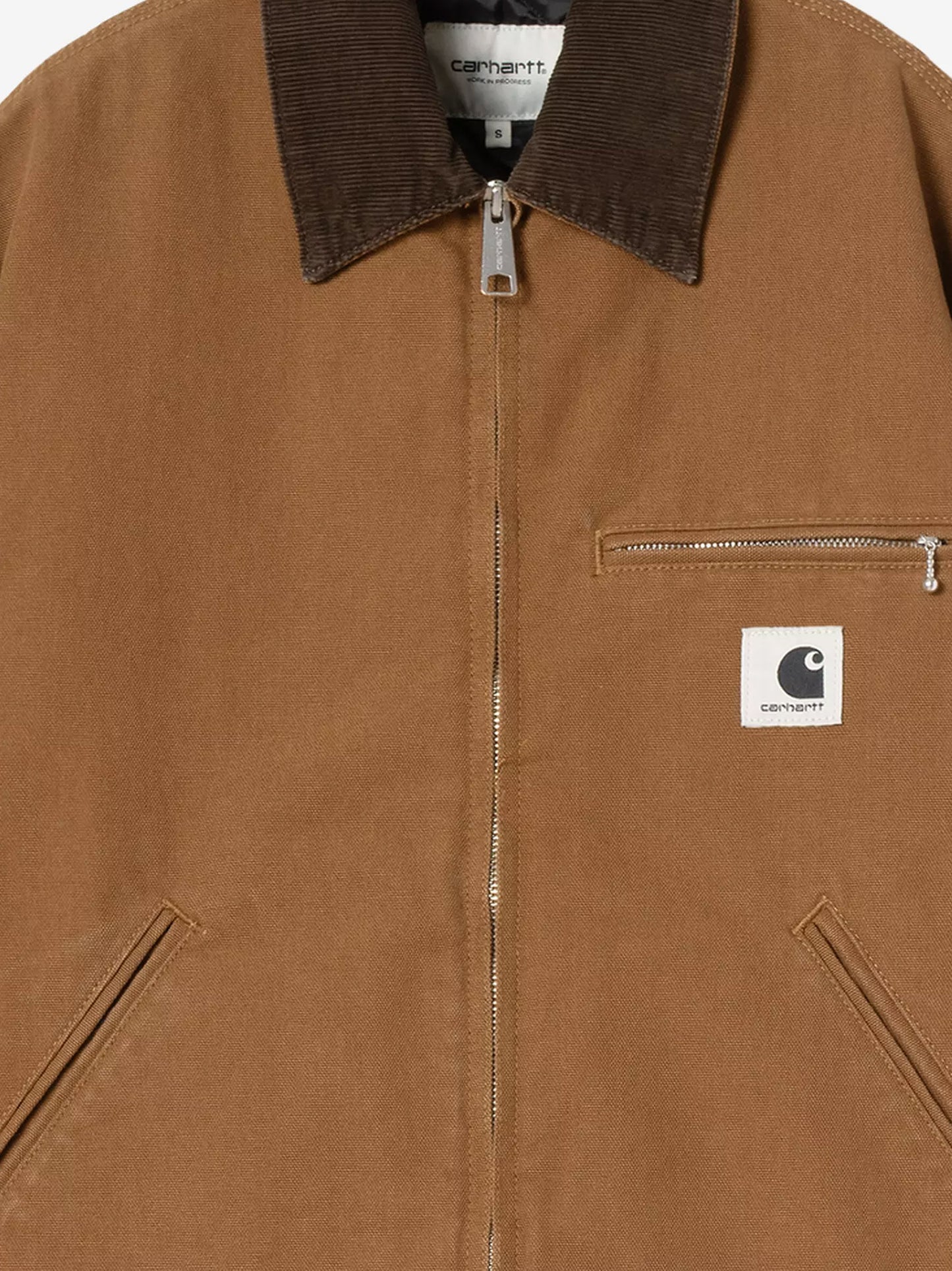 Detroit canvas jacket with front logo patch