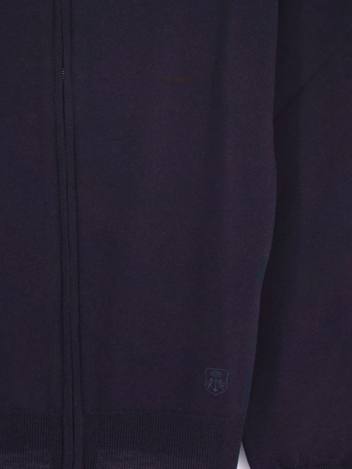 Full-zip wool cardigan