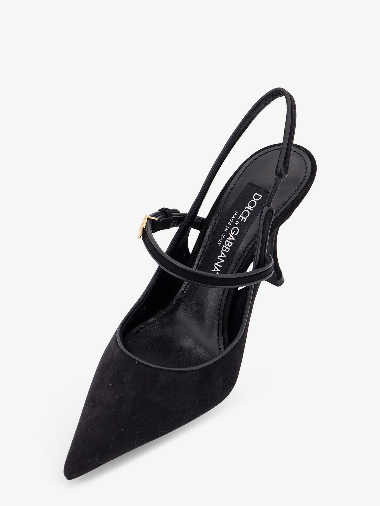 Leather and suede pumps
