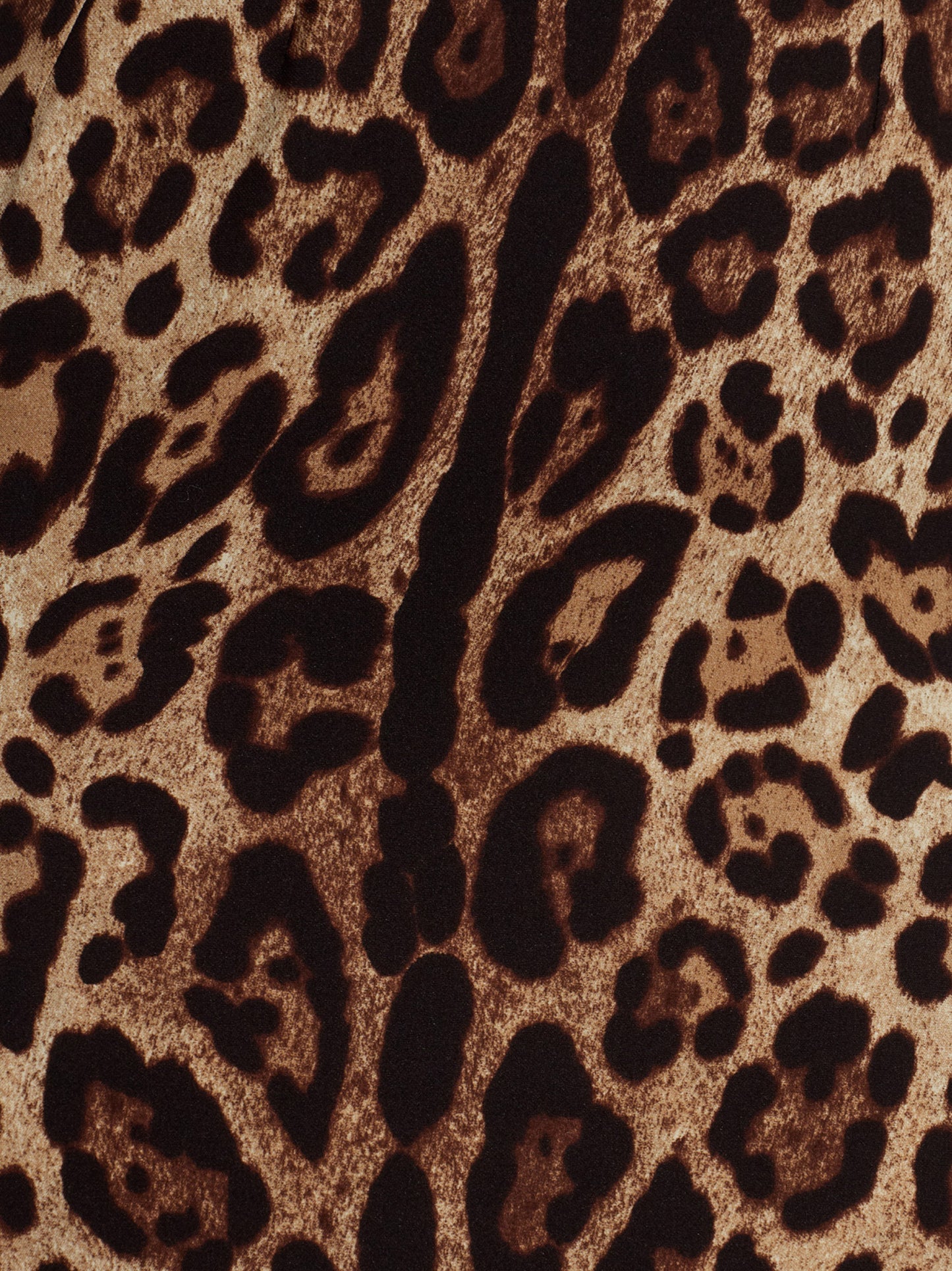 Midi Dress with Animal Print
