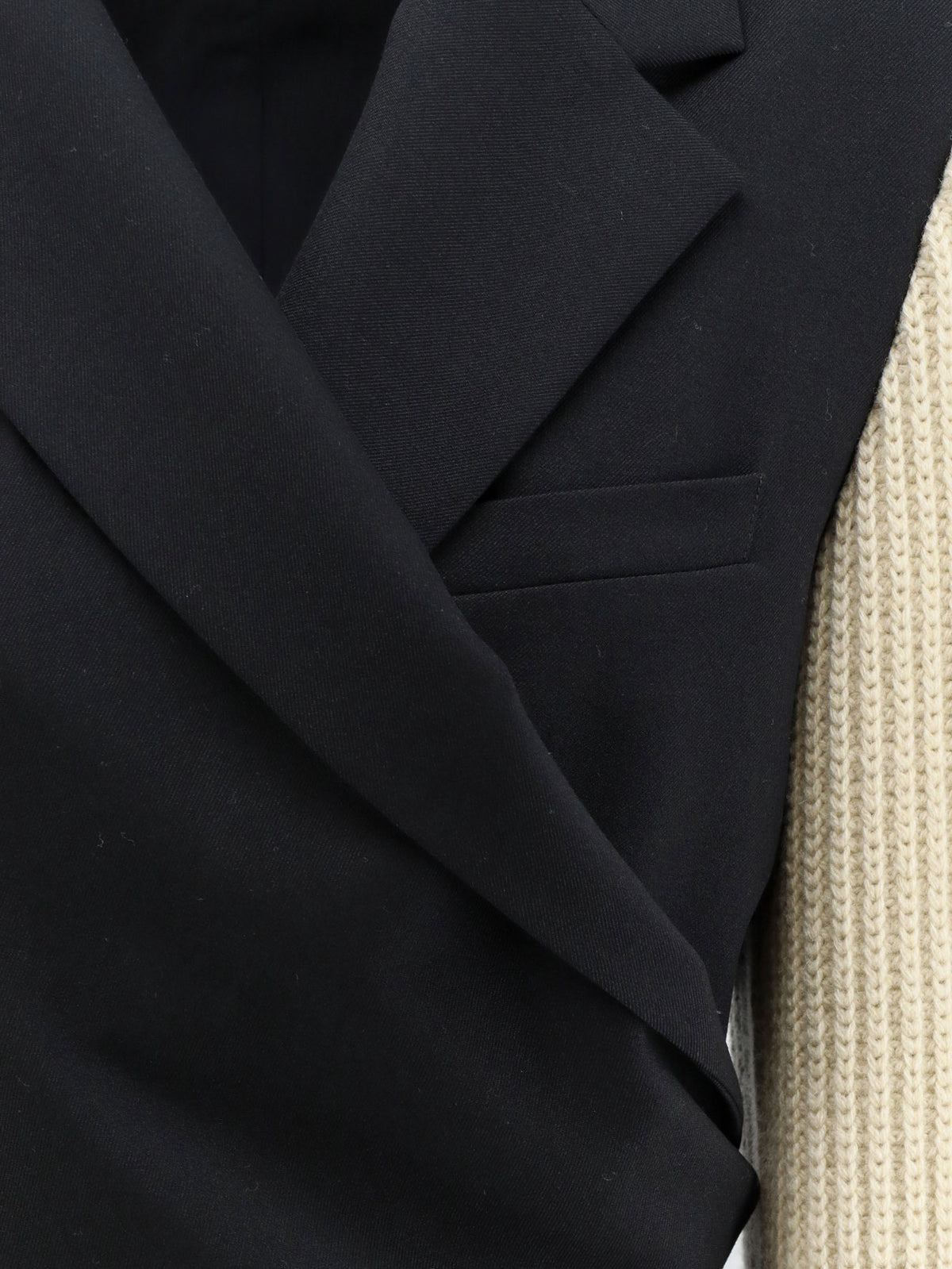 Beline Bis wool blazer with contrasting sleeves