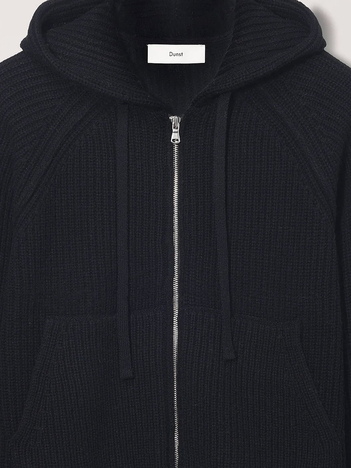 Unisex wool blend hooded cardigan