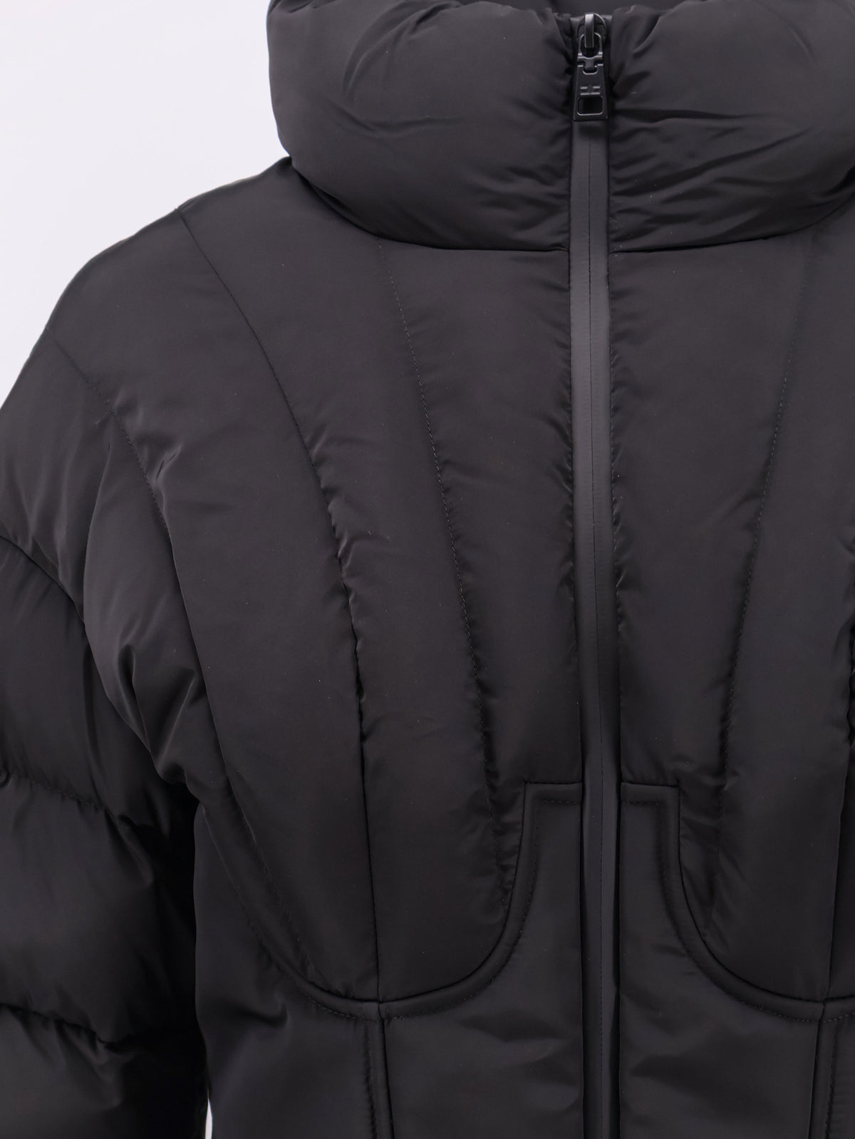 Bustier quilted down jacket