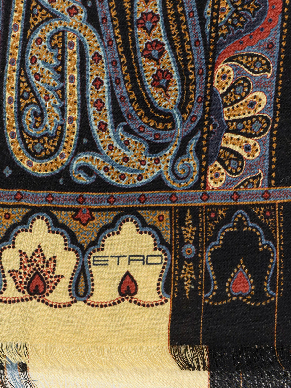 Wool and silk scarf