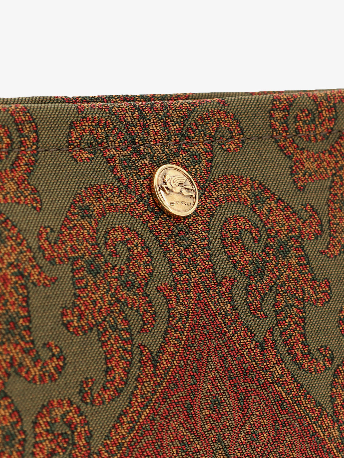 Paisley pattern clutch bag