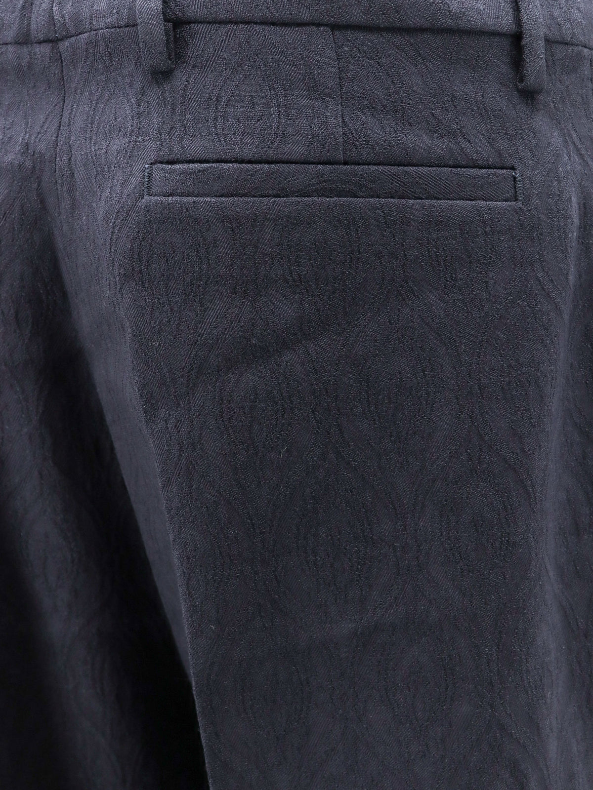 Pantaloni in misto lana con motivo paisley