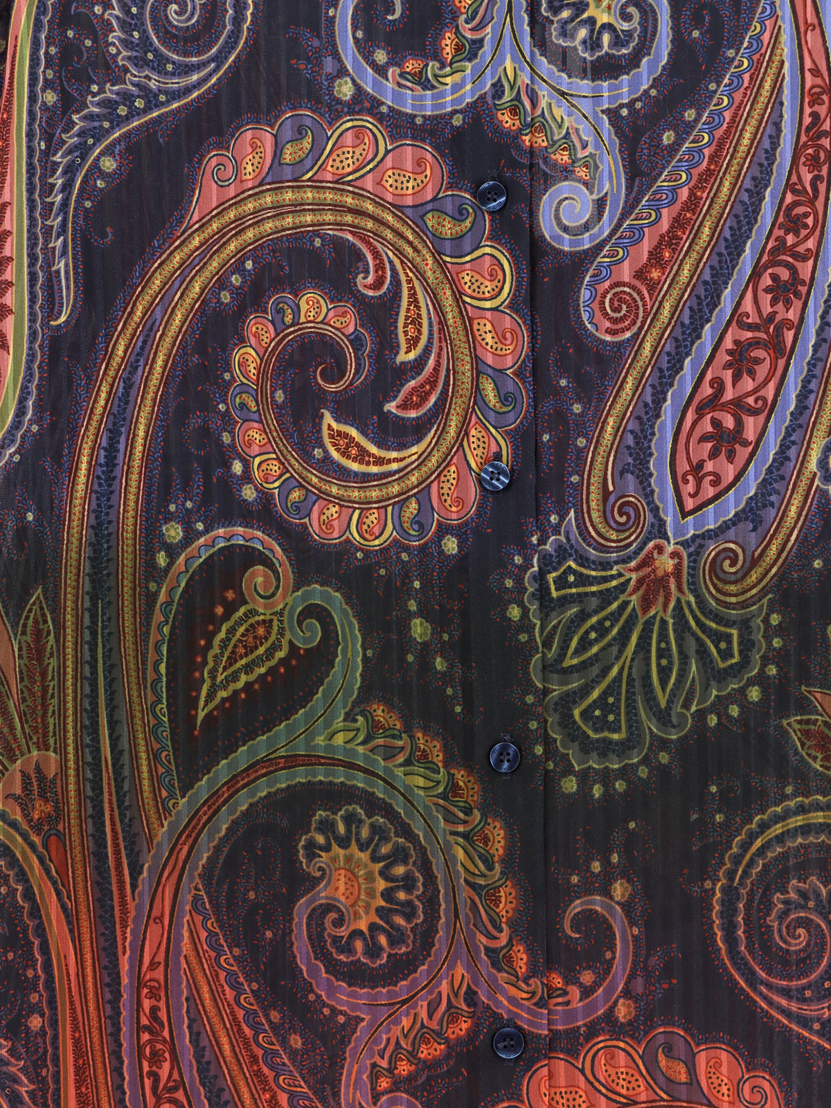 Camicia con stampa Paisley multicolore