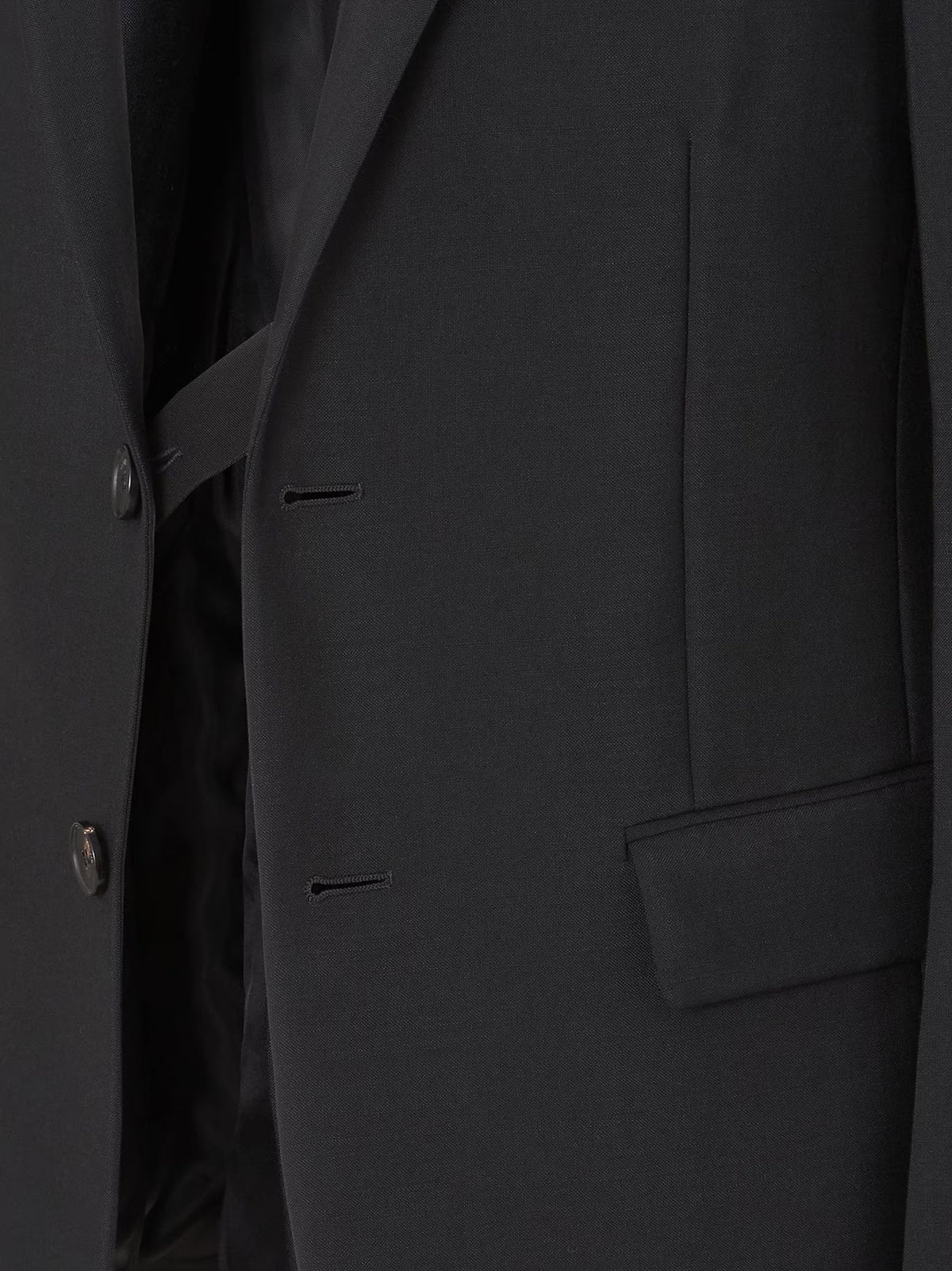 Black kid mohair blazer