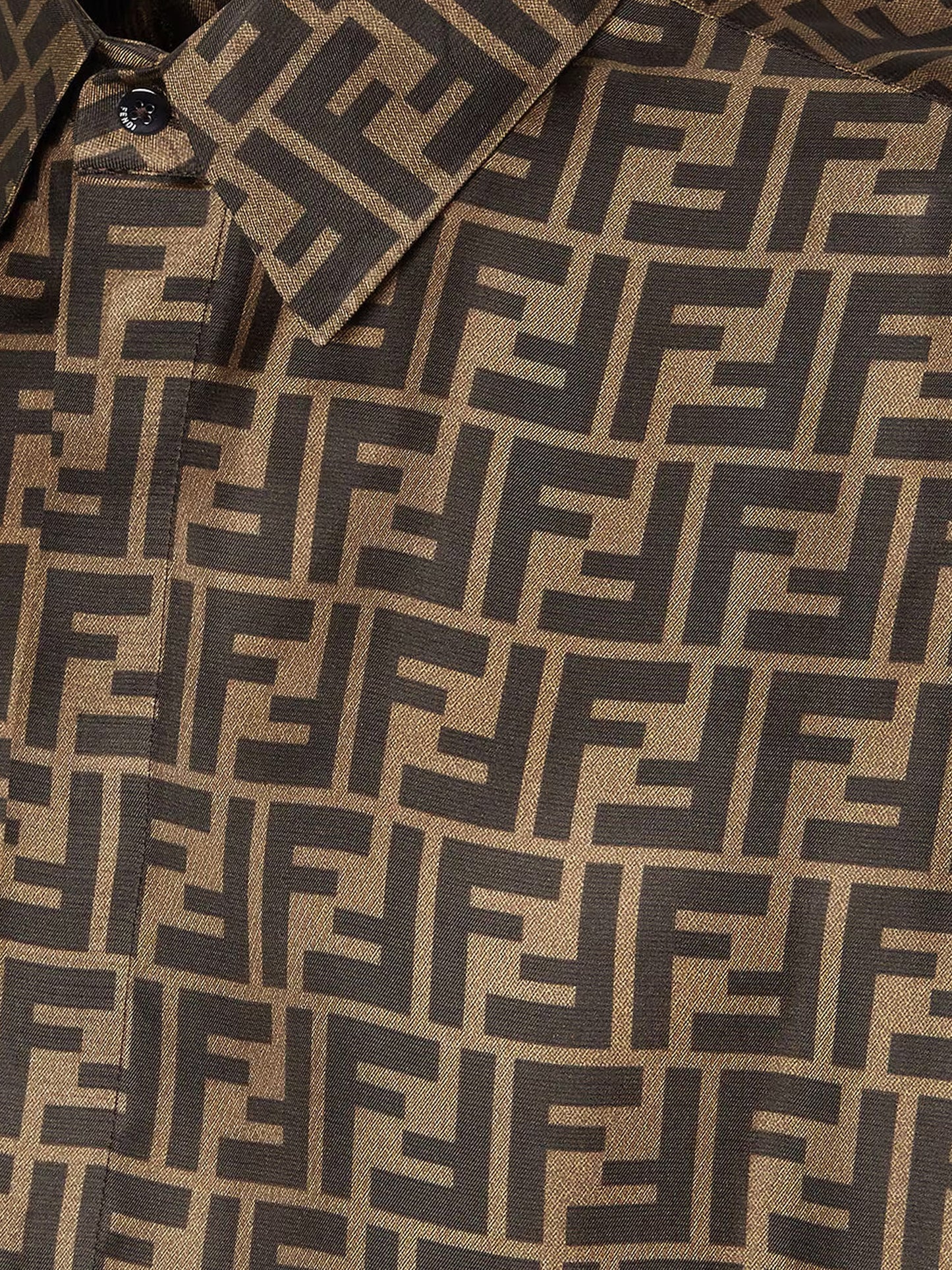Silk shirt with FF motif