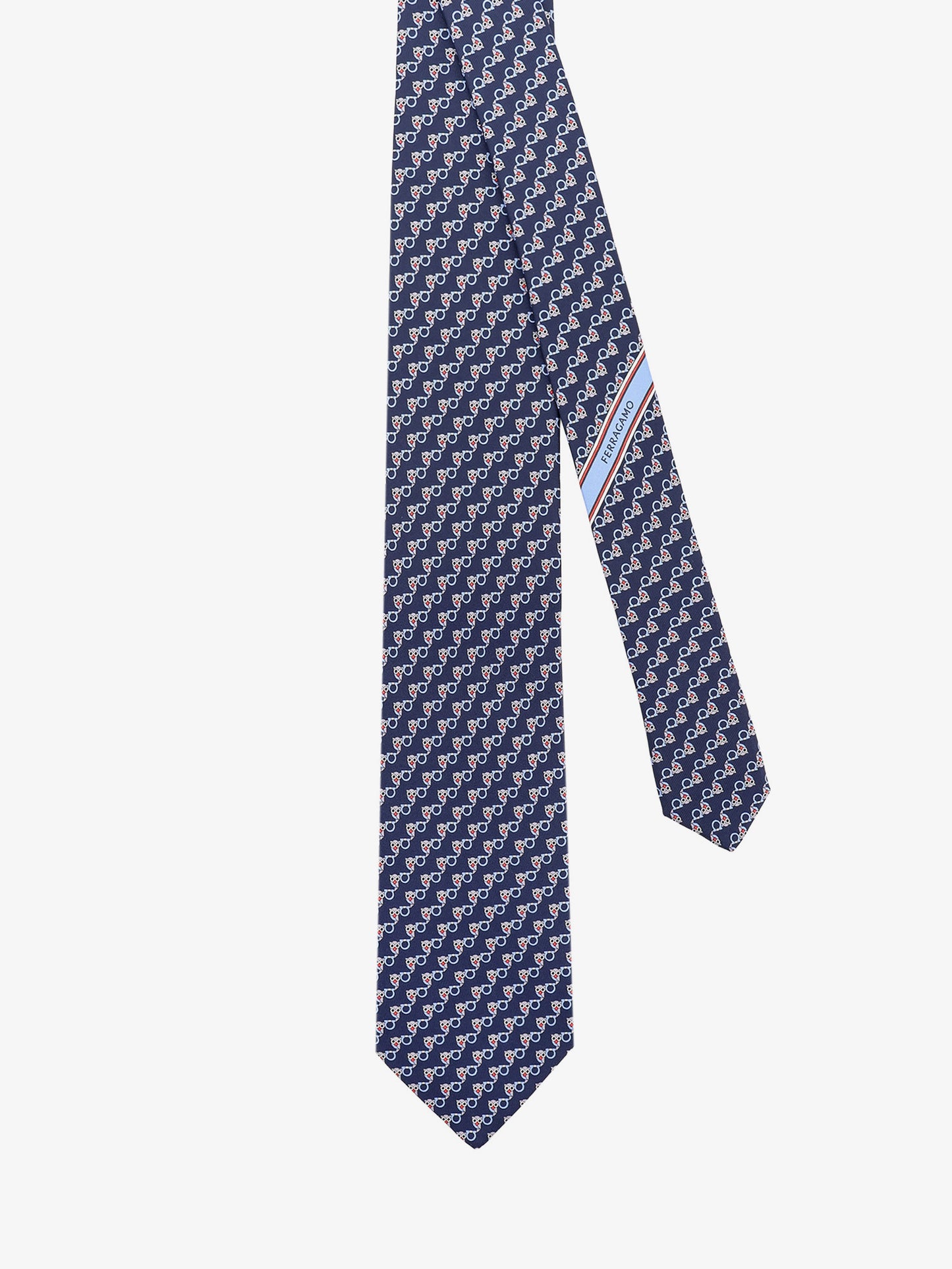 Silk tie with Owl print