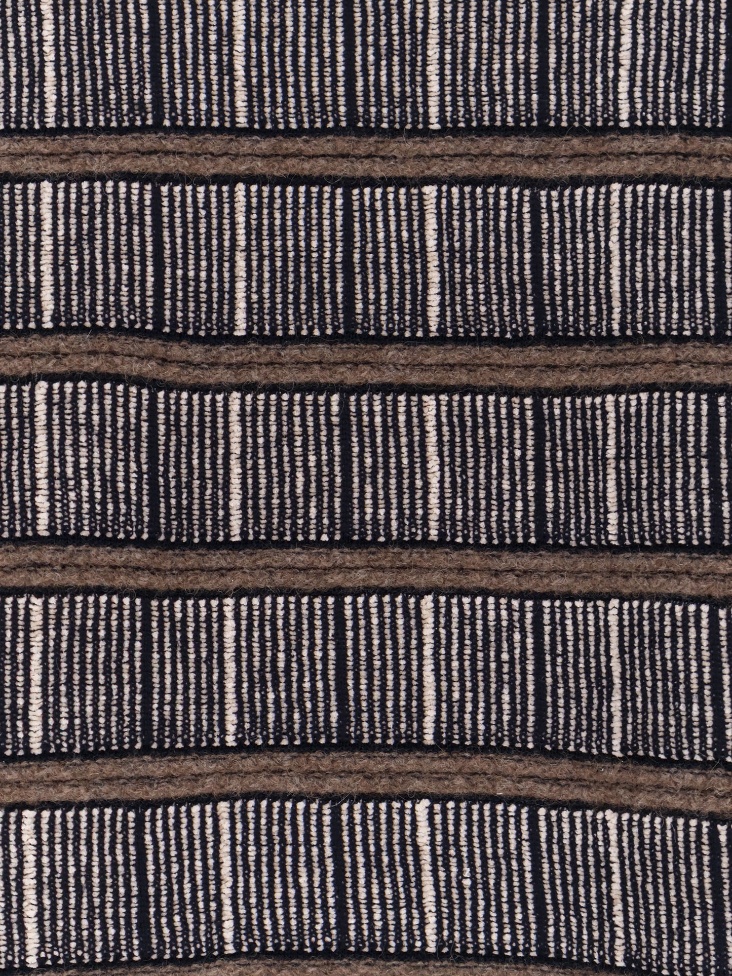 Over striped virgin wool and silk sweater