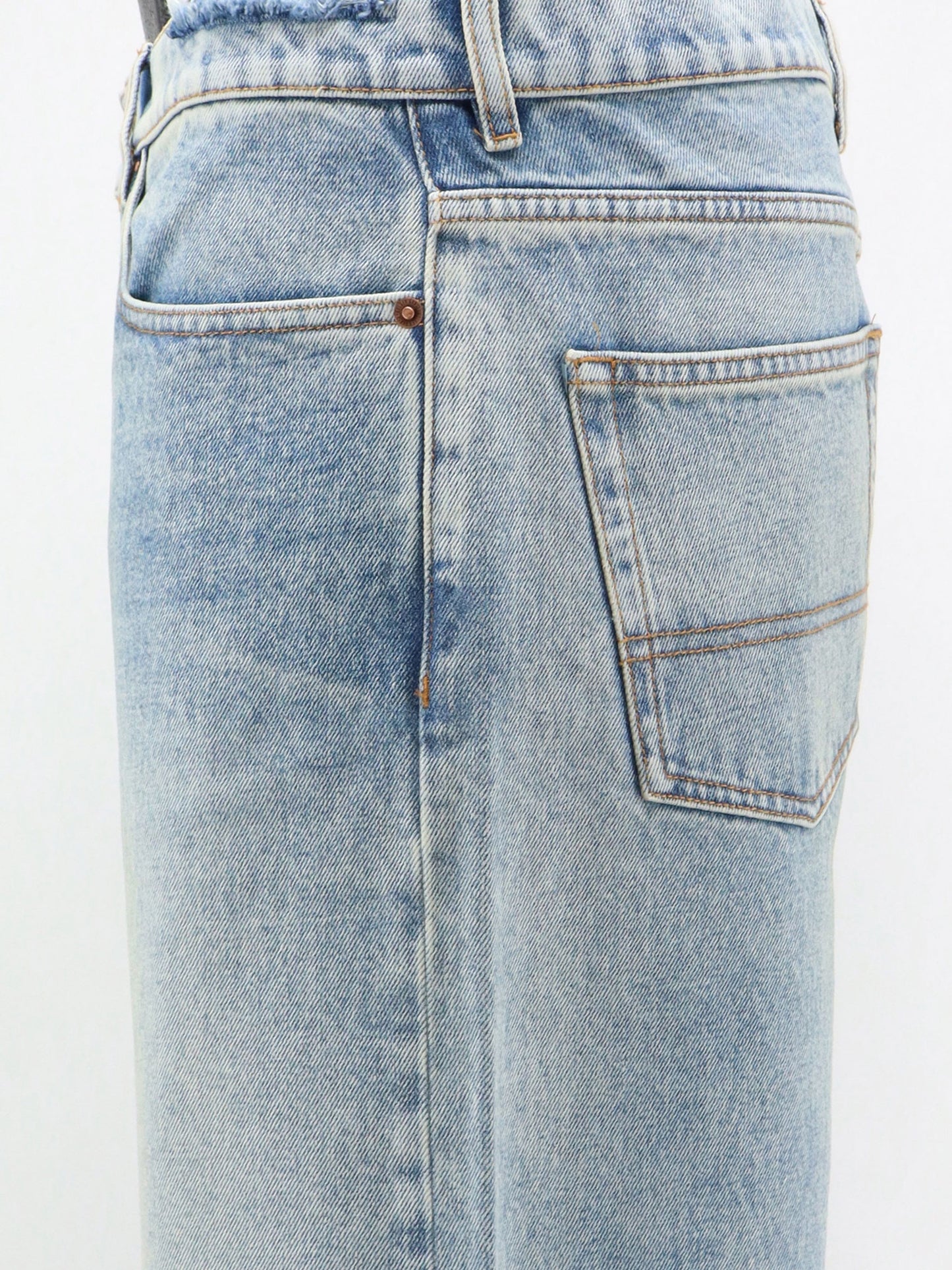 Blue denim jeans
