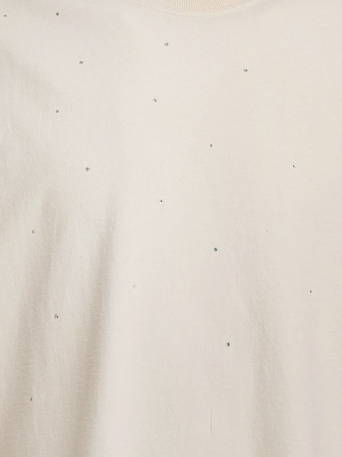 Cotton Star T-shirt with all-over rhinestones