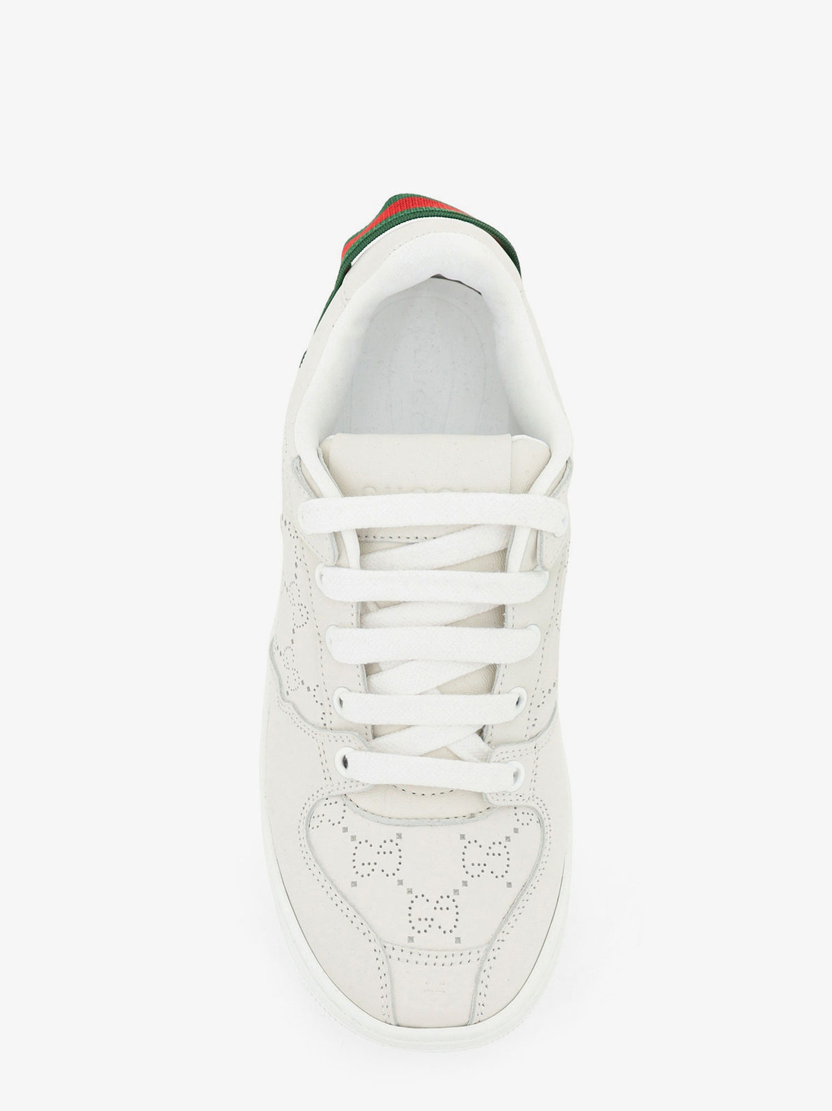 Screener sneaker in perforated GG leather