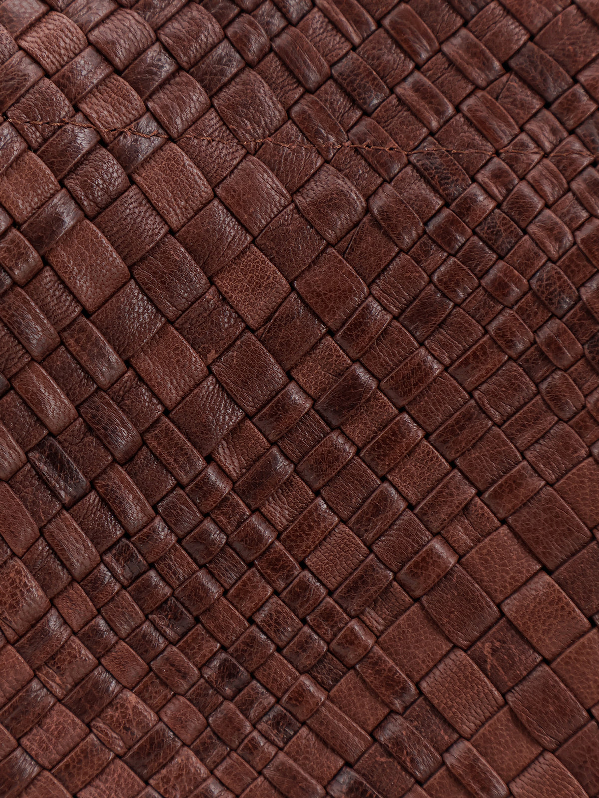 Paris vegetable leather shoulder bag with woven pattern