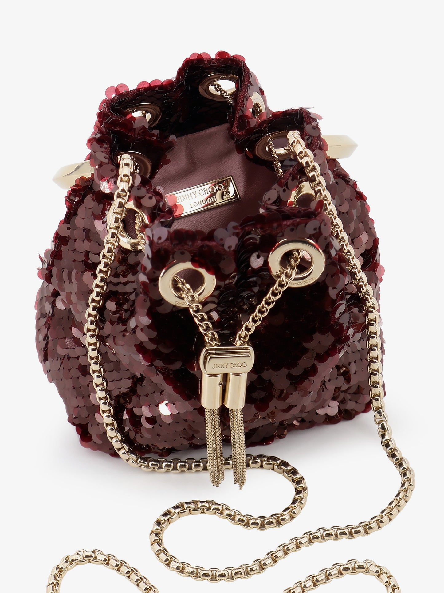 Micro BonBon crossbody bag with all-over sequins