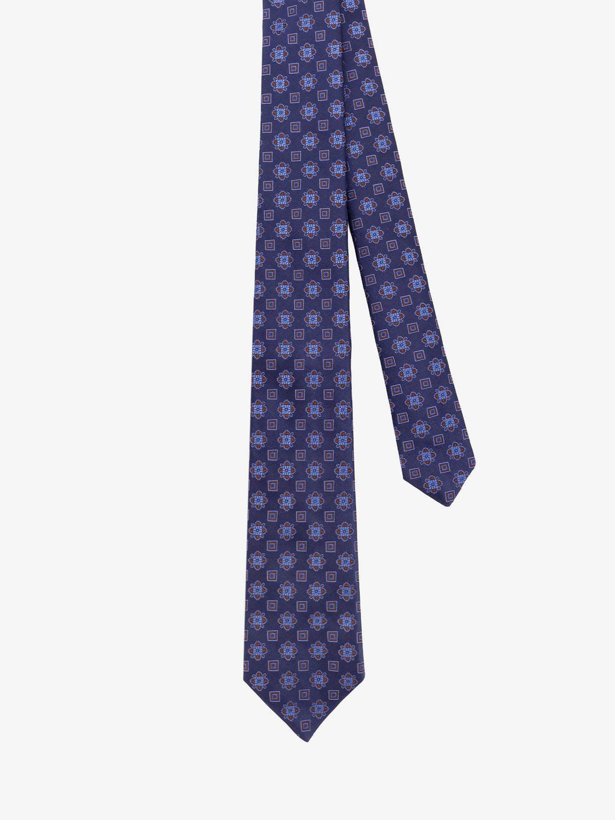 Silk tie with micro-pattern