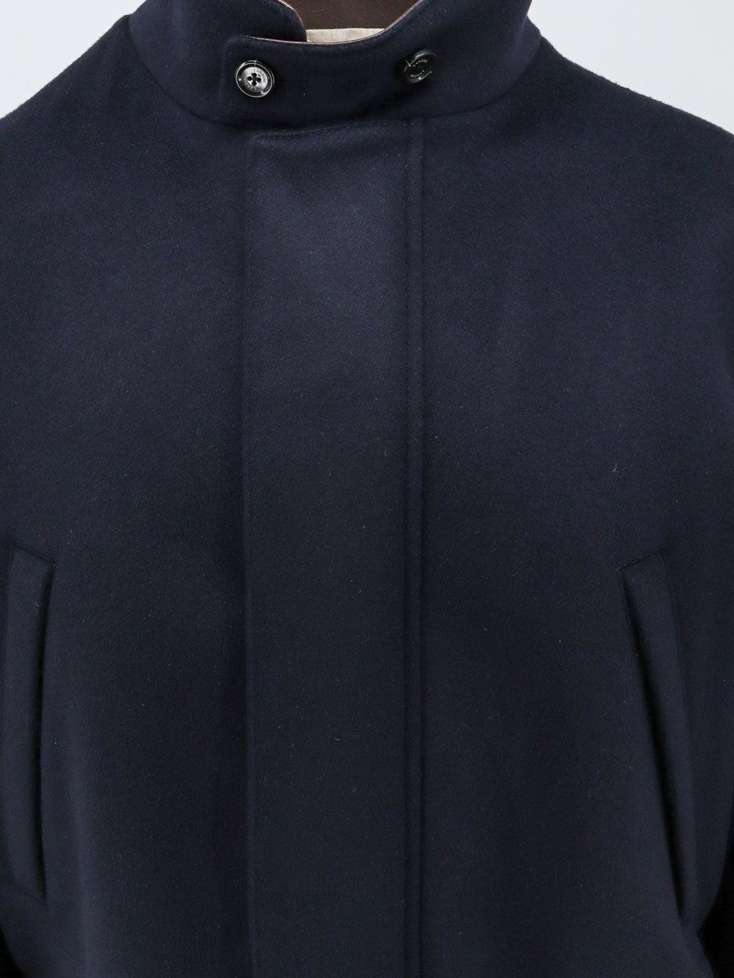 Acraven cashmere sahariana with adjustable drawstring
