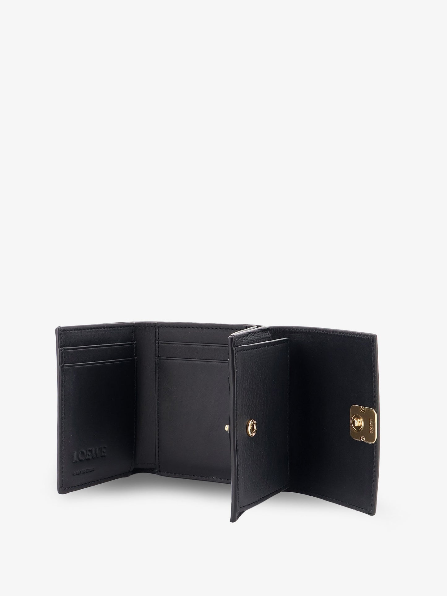 Anagram Tri-Fold Leather Wallet