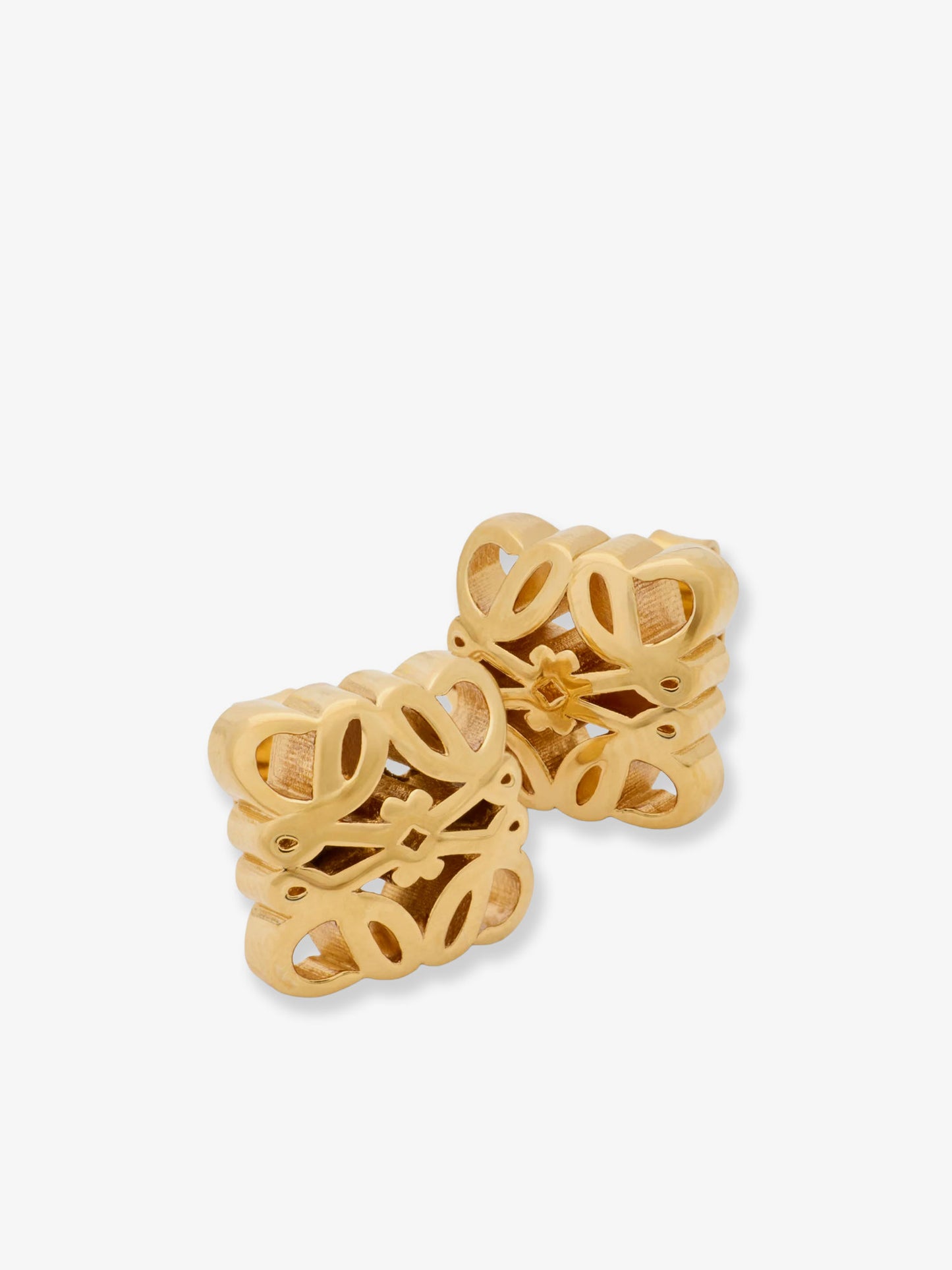 Paula's Ibiza -Bombè Anagram brass earrings