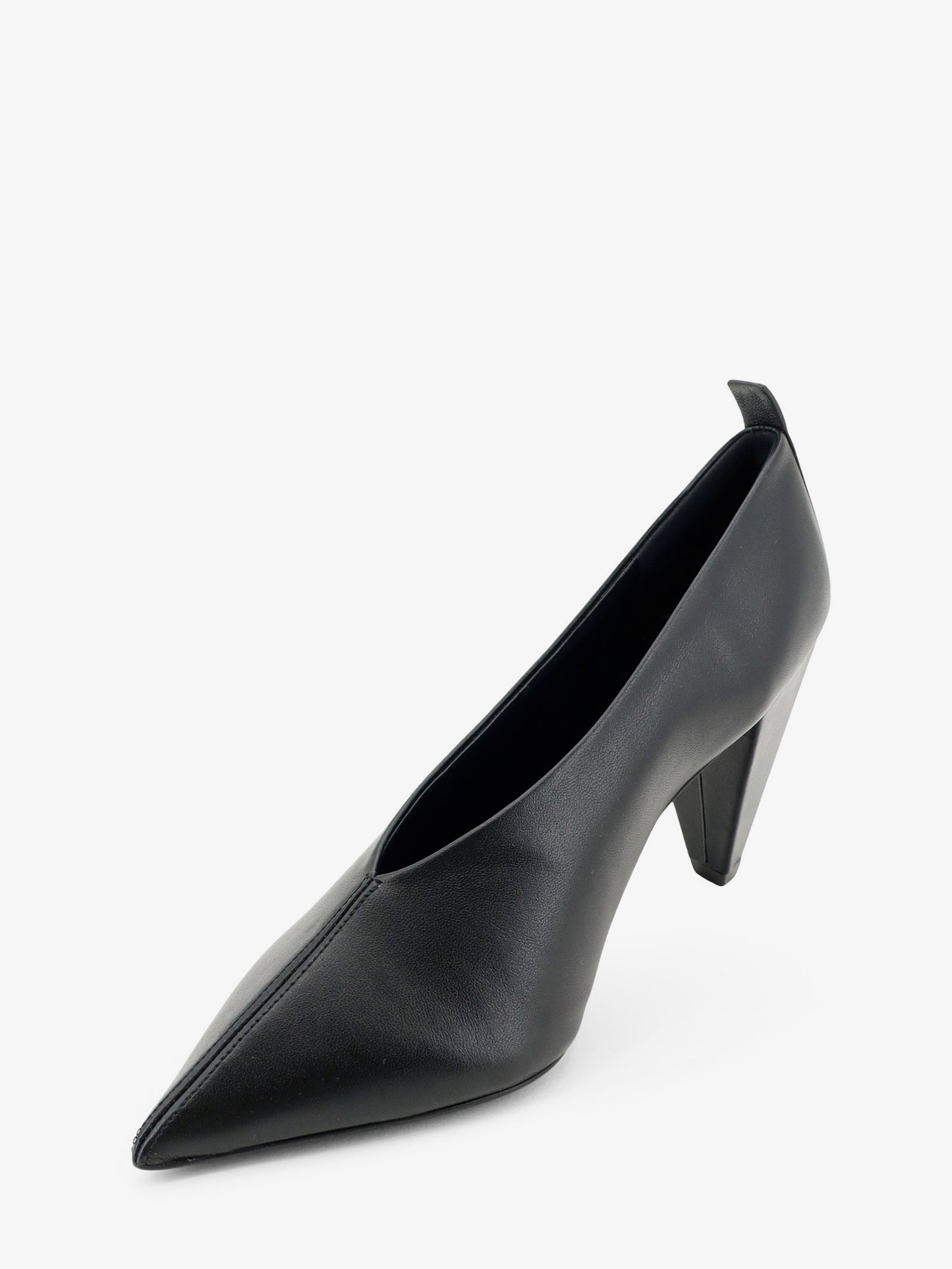 Décolleté Origami Cubic in pelle