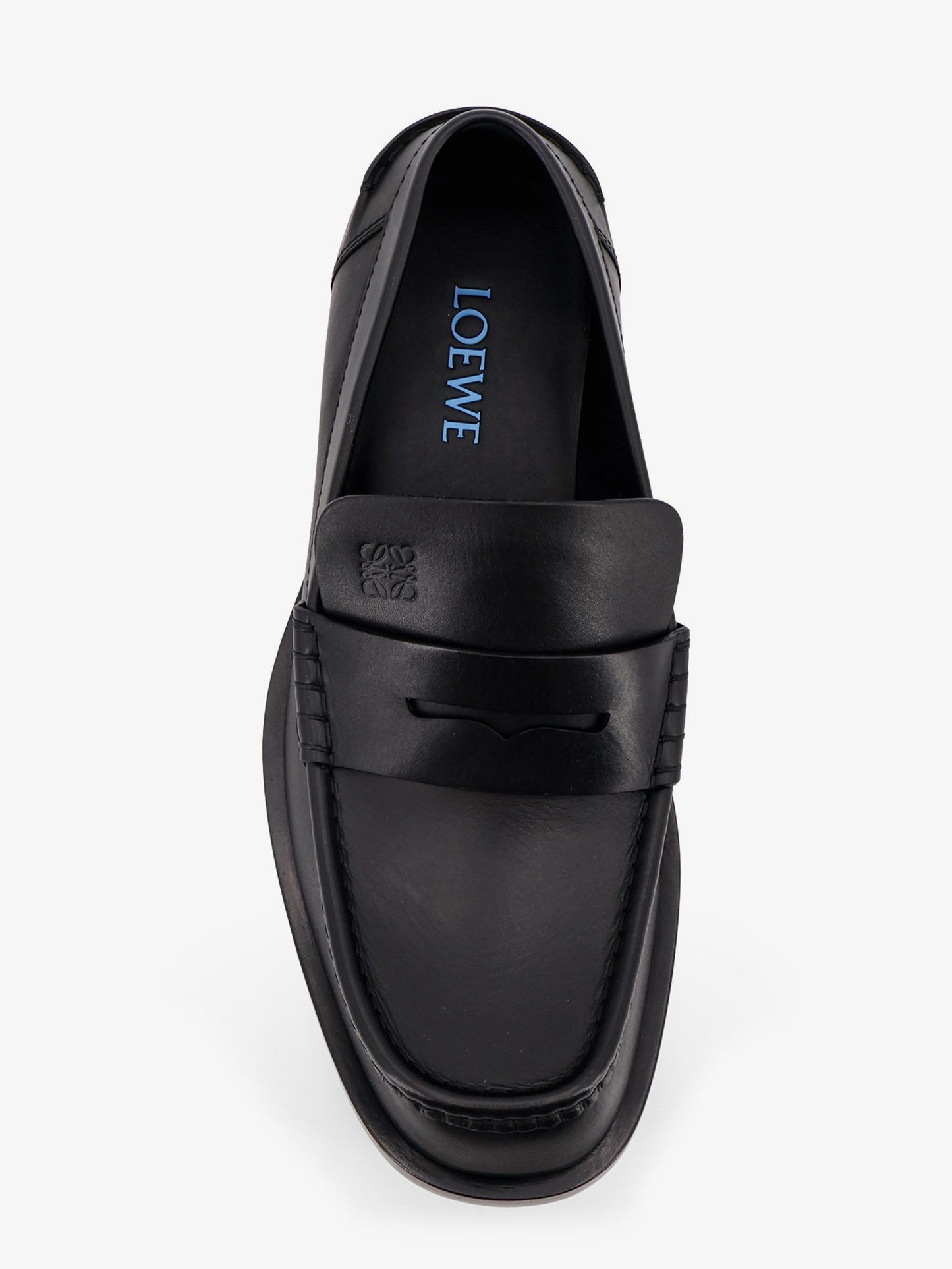 Bobine leather loafers with engraved Anagram logo