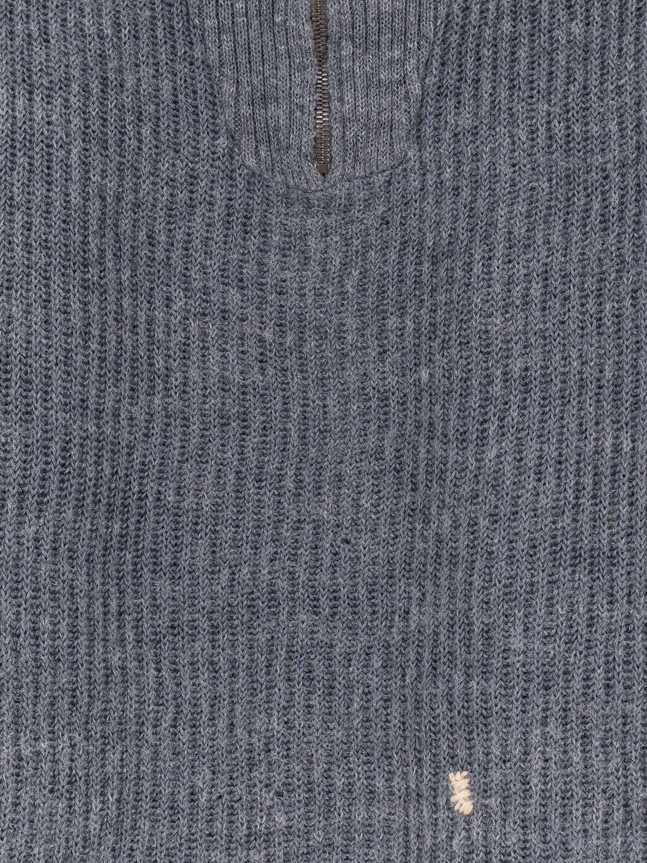 Maglia in misto lino e lana a coste