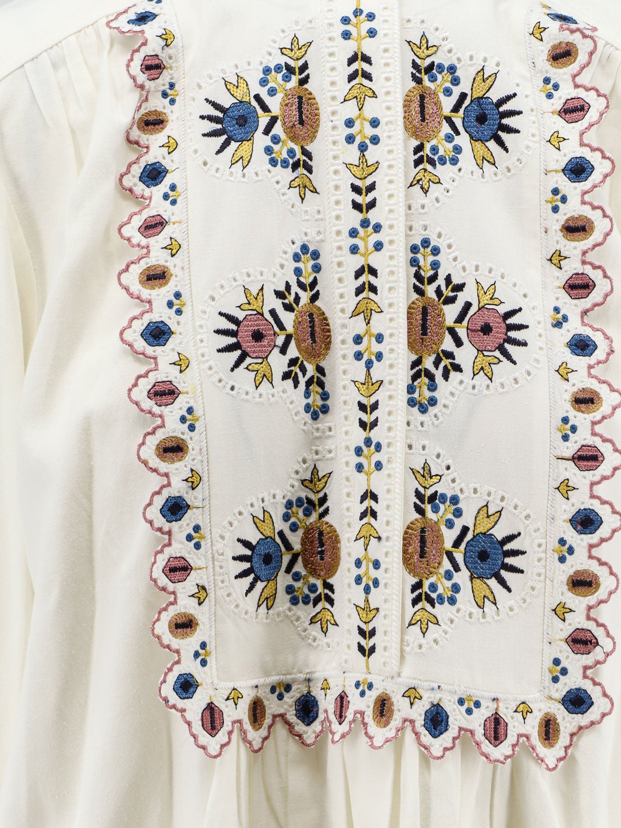 Monique viscose blend shirt with embroidery