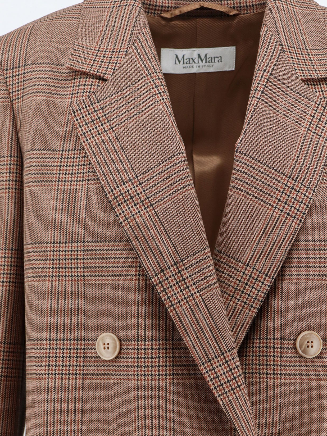 MXMastrale Wool Blazer with Prince of Wales Pattern