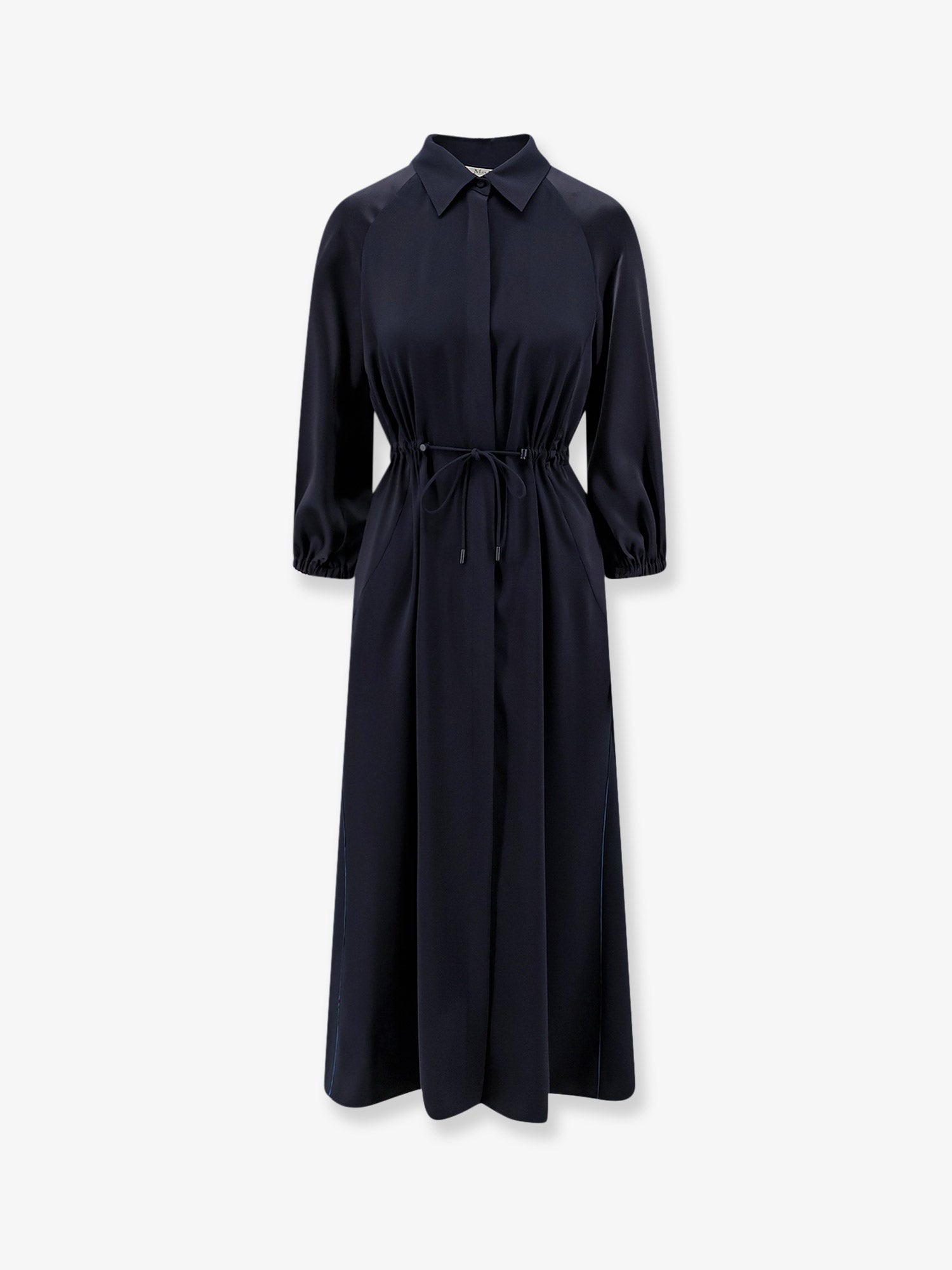 max mara silk maxi dress Max Mara | Woman - Cotton and silk voile maxi dress - Kaki