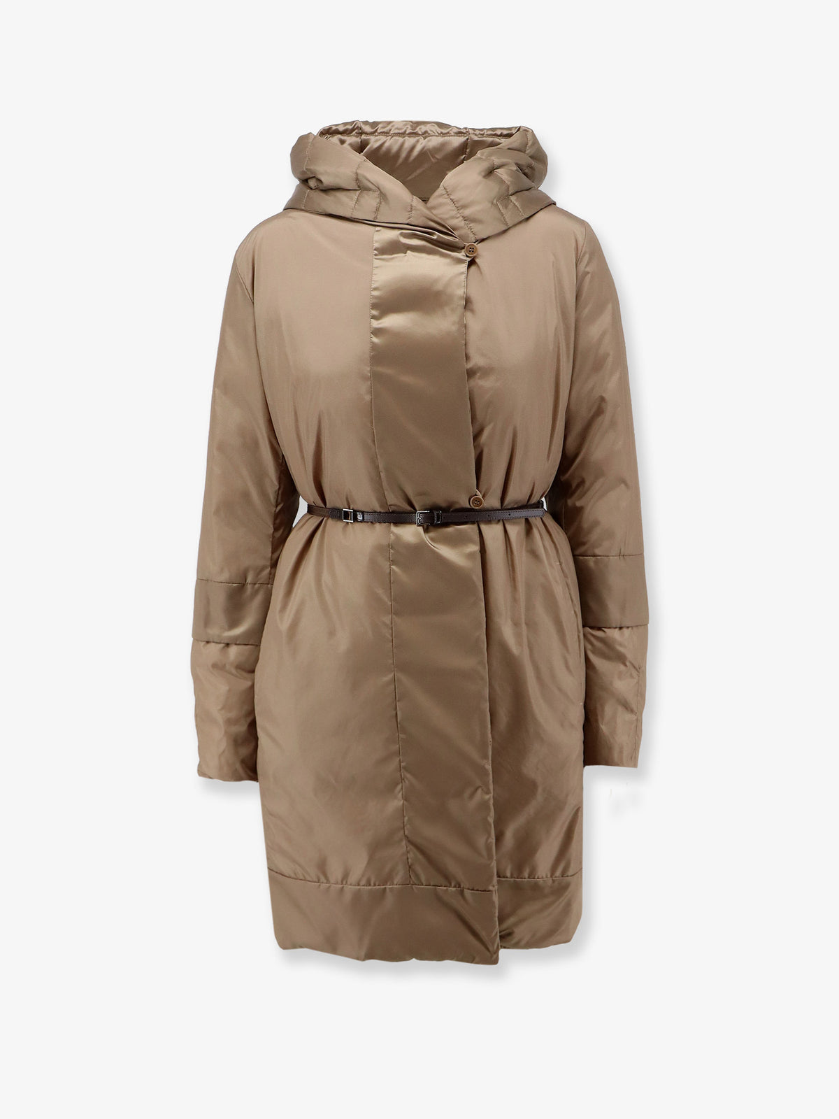 Novef reversible water-repellent satin down jacket