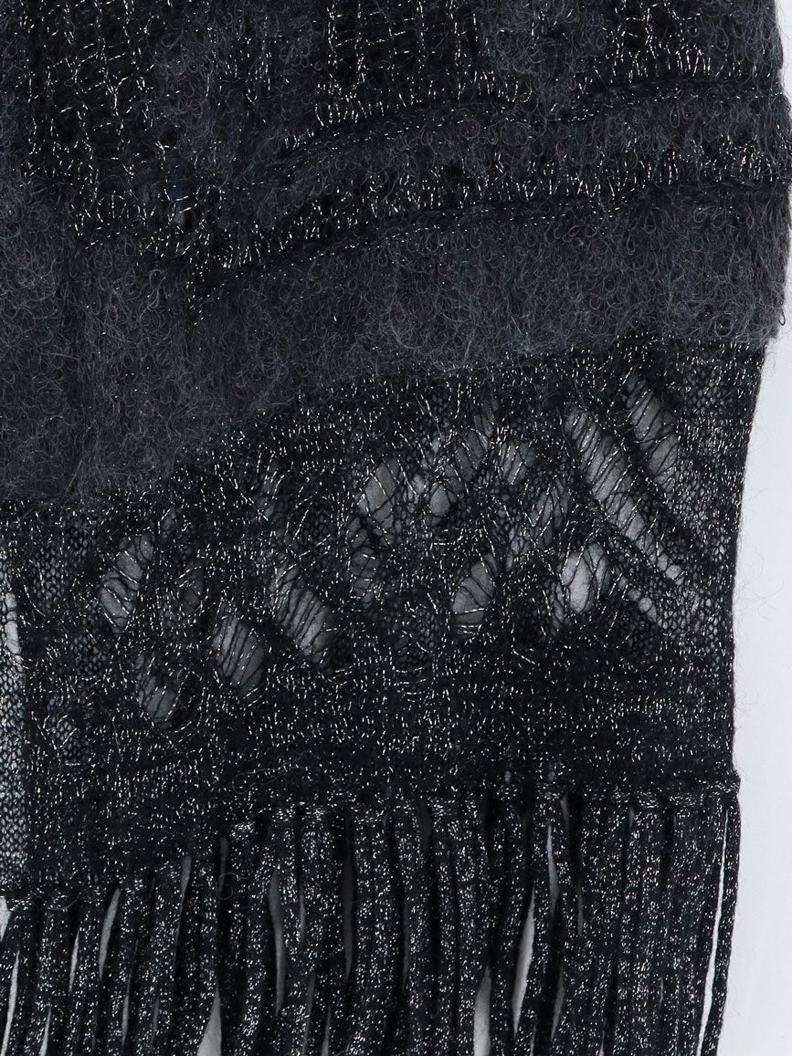Royce wool and mohair blend cape
