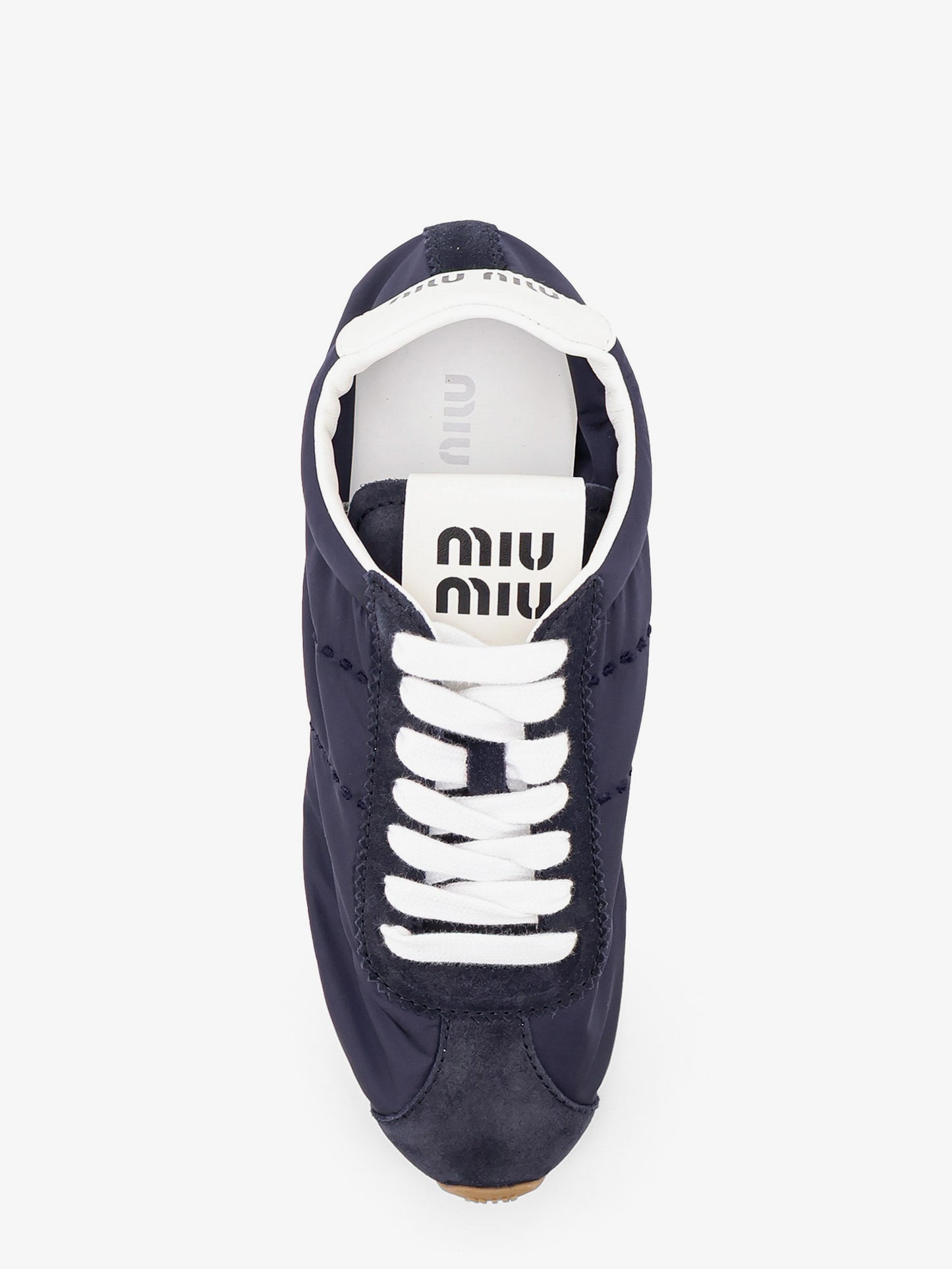 Sneakers in nylon con inserti in suede