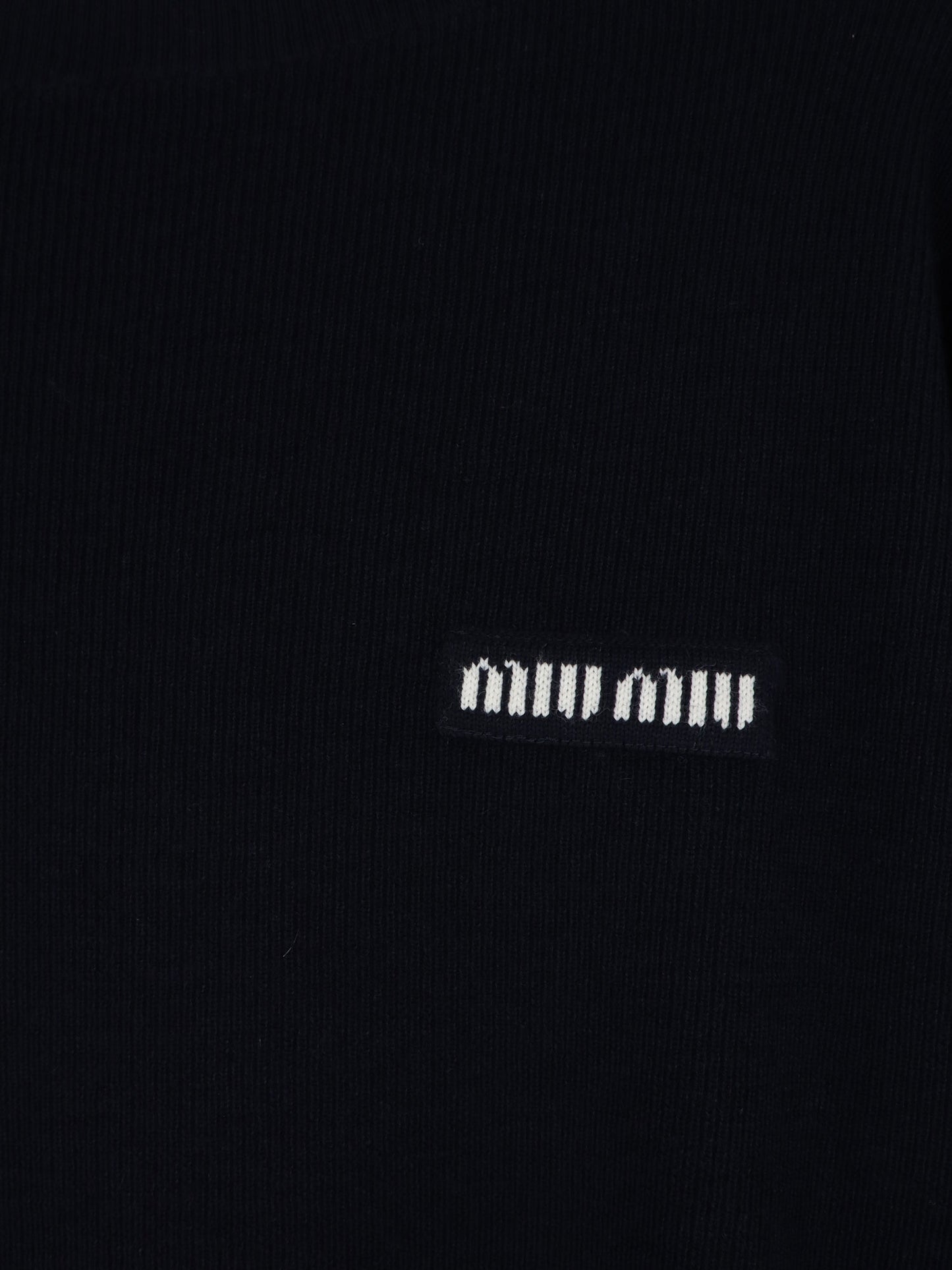 Wool sweater with lettering logo