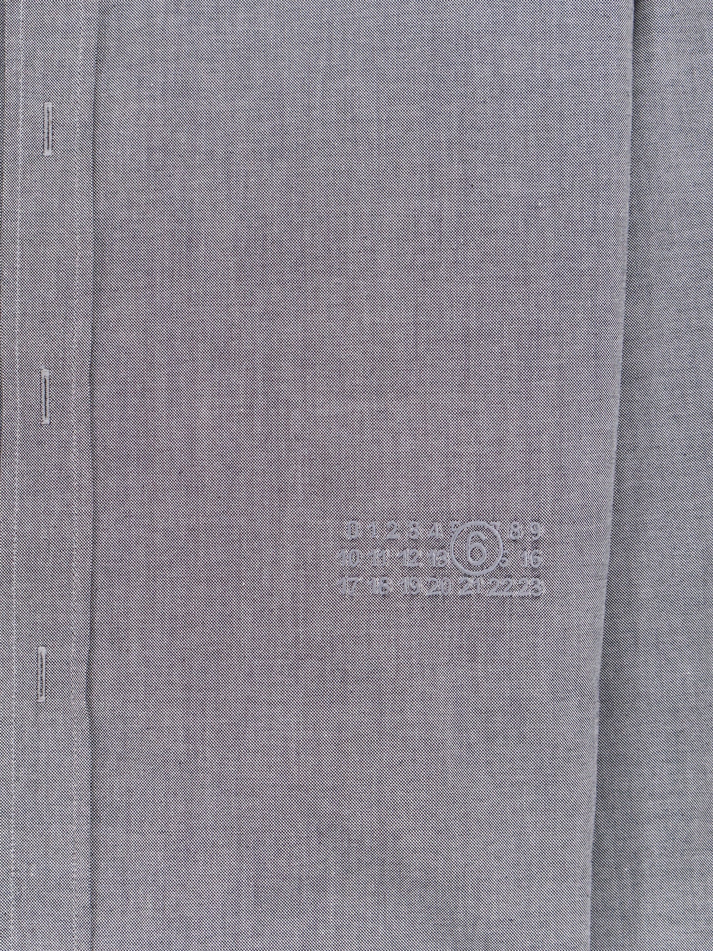 Cotton shirt with zip