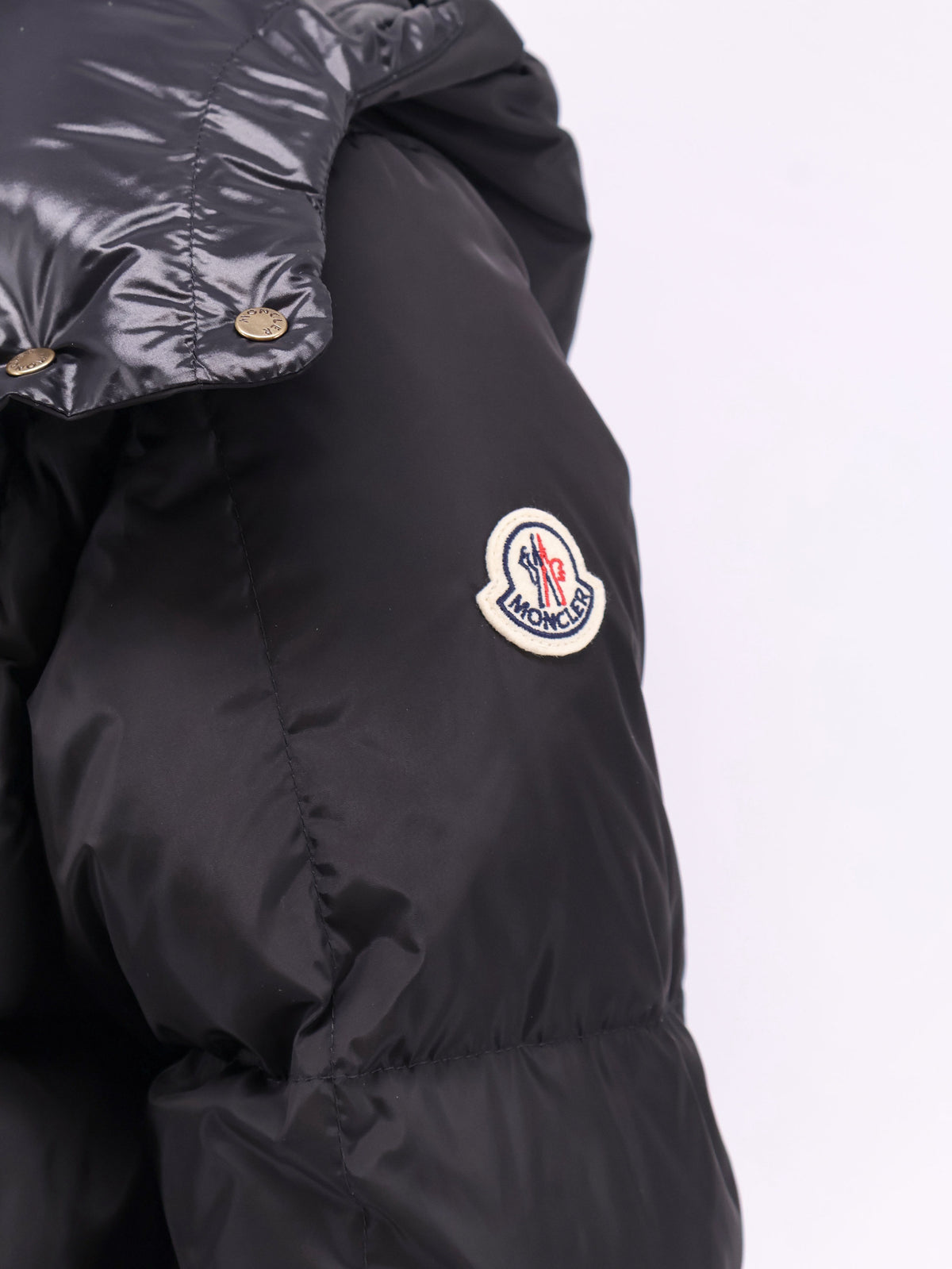 Litte nylon long down jacket