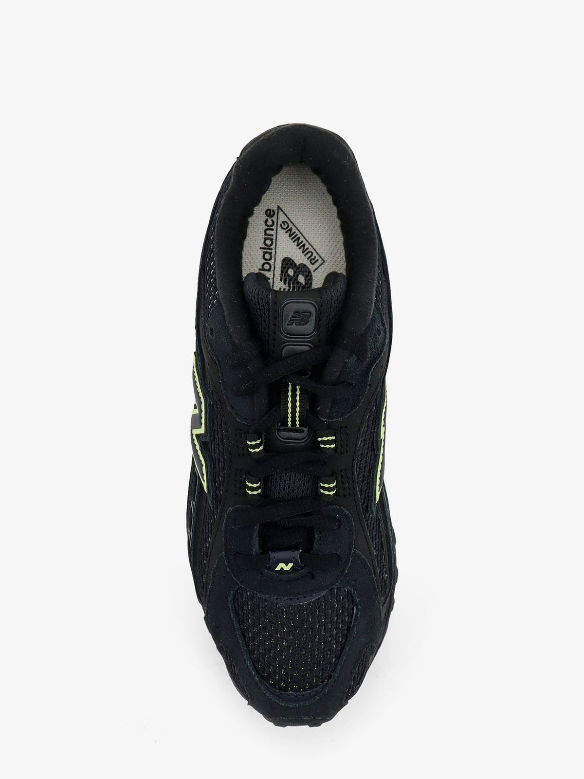204 L mesh and suede sneakers