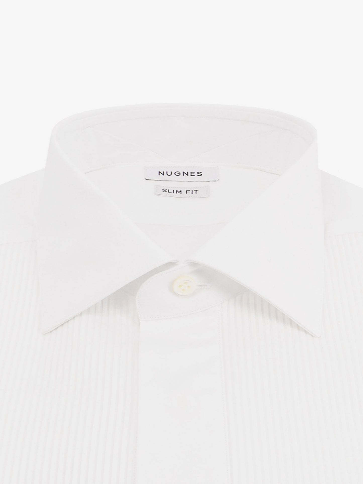 Cotton shirt with pleated detail