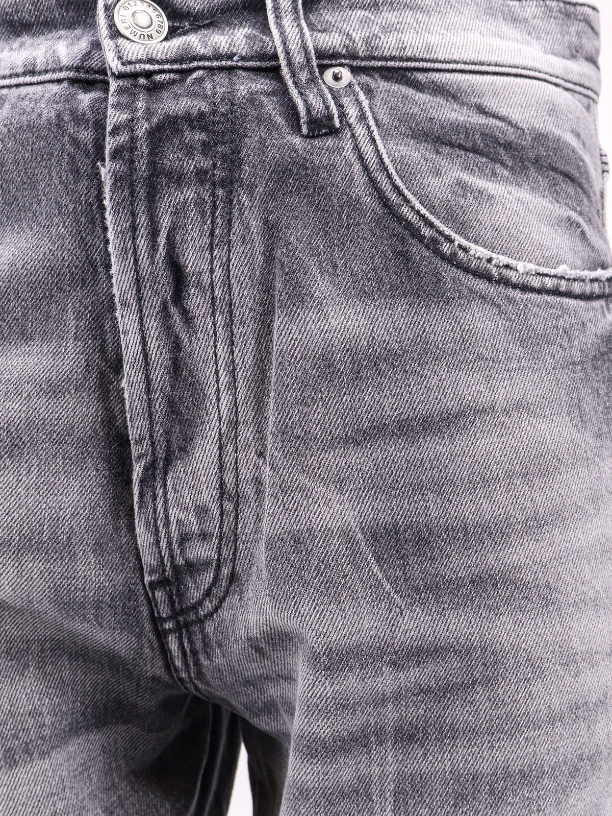 Pantaloni in cotone con effetto washed-out