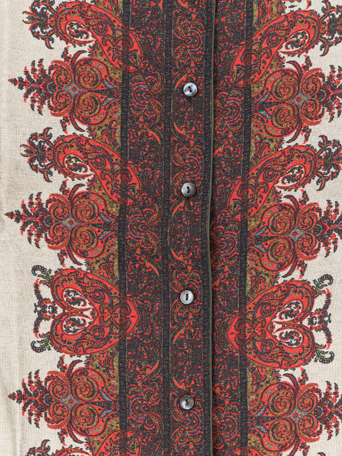 Silk shirt with contrasting print