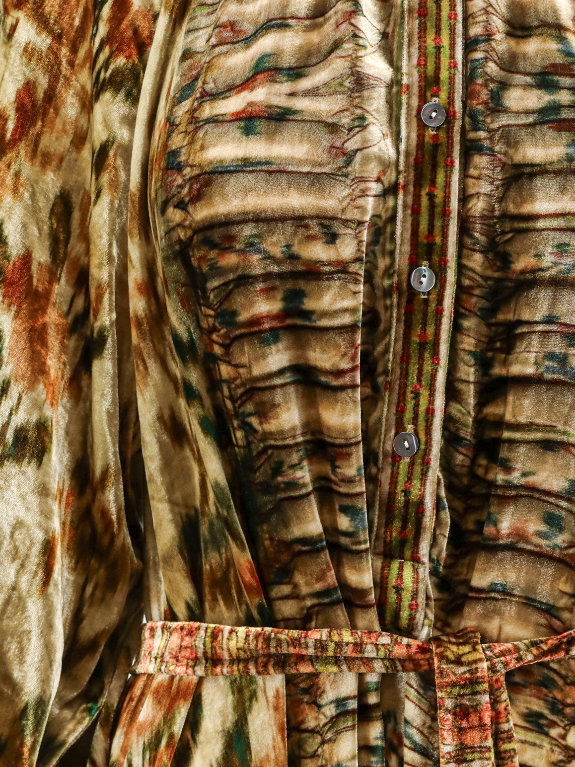 Kanada multicolor chenille chemisier dress