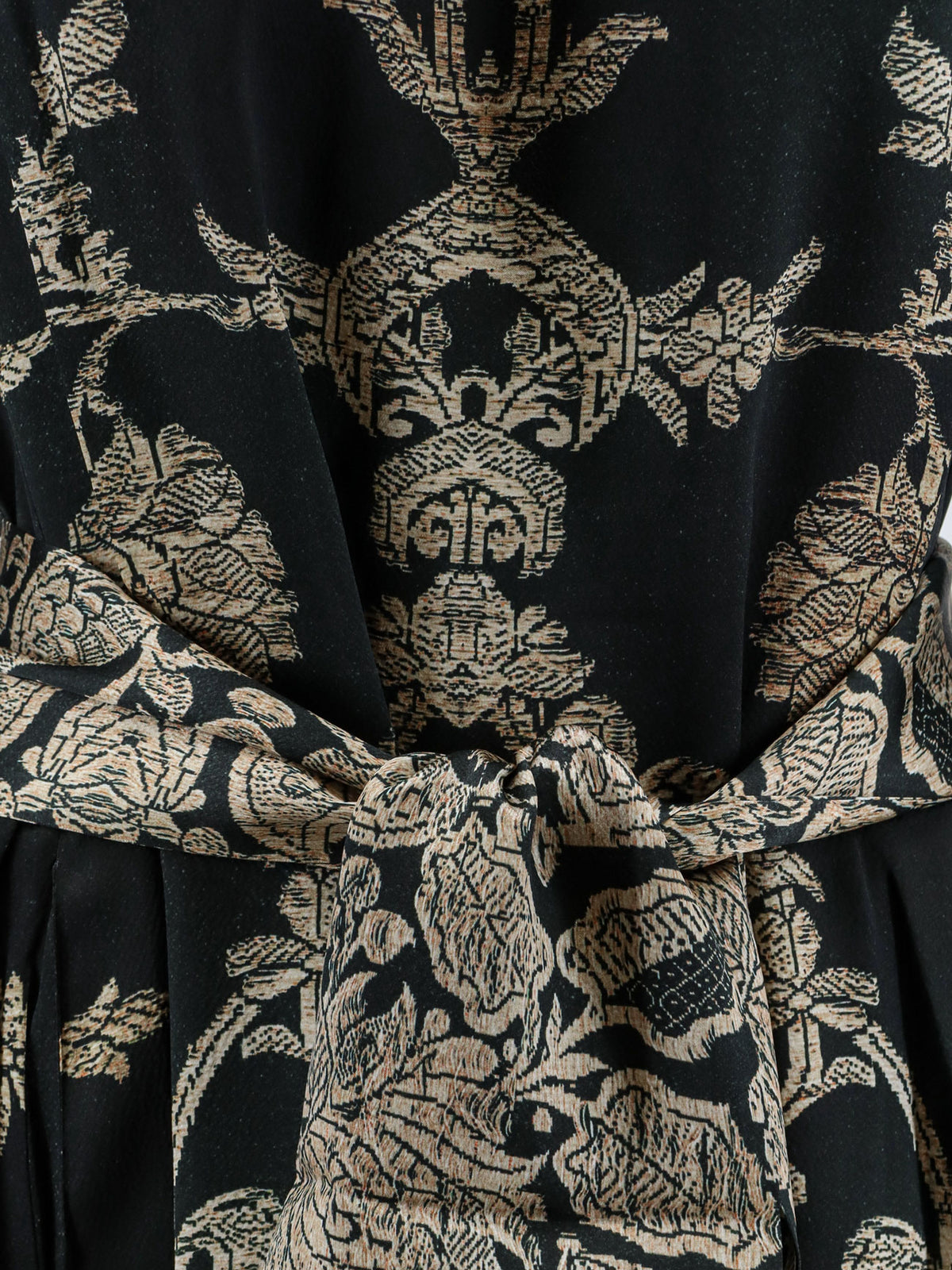 Mutkas printed silk long dress