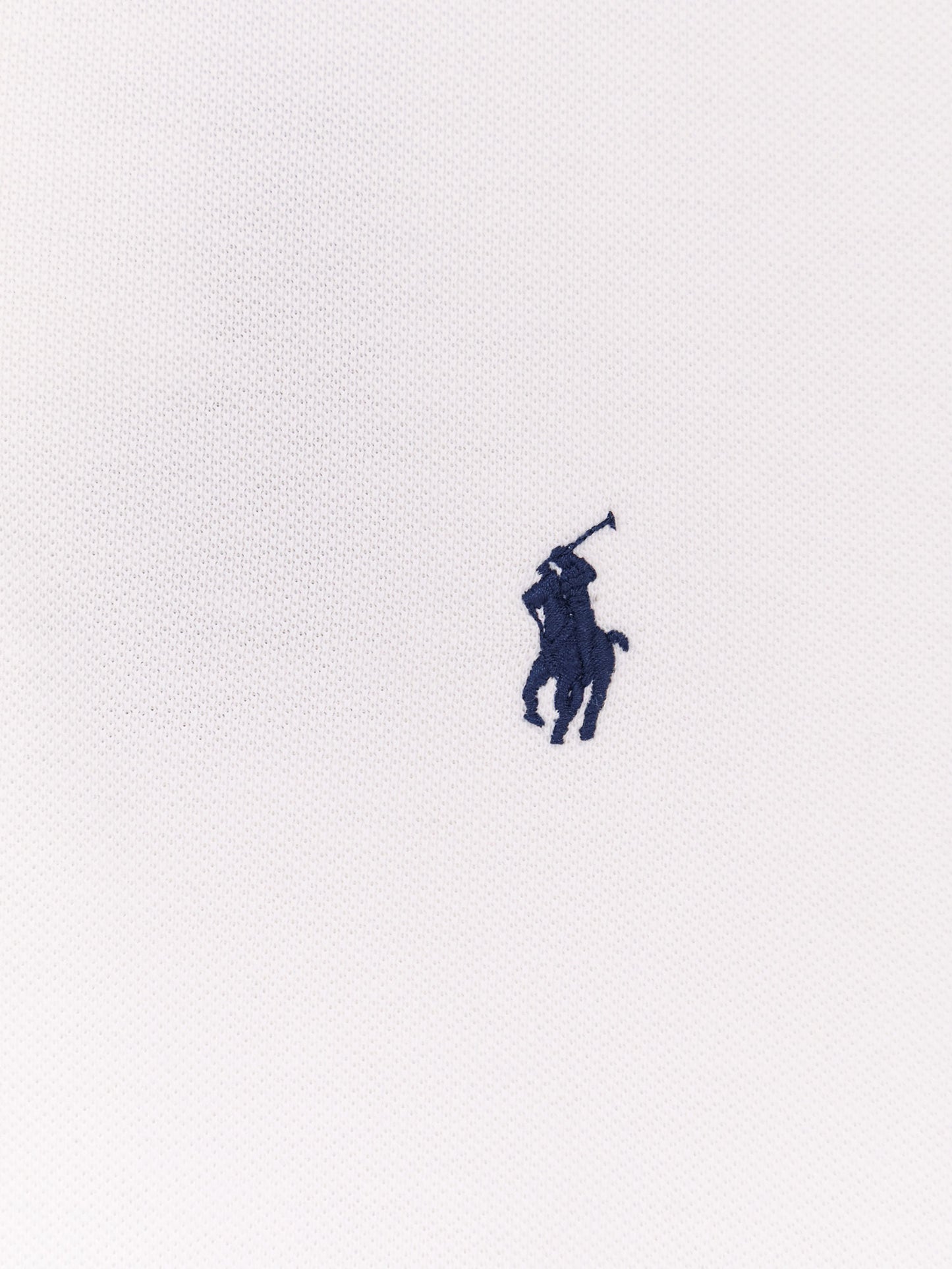Polo in cotone con logo ricamato